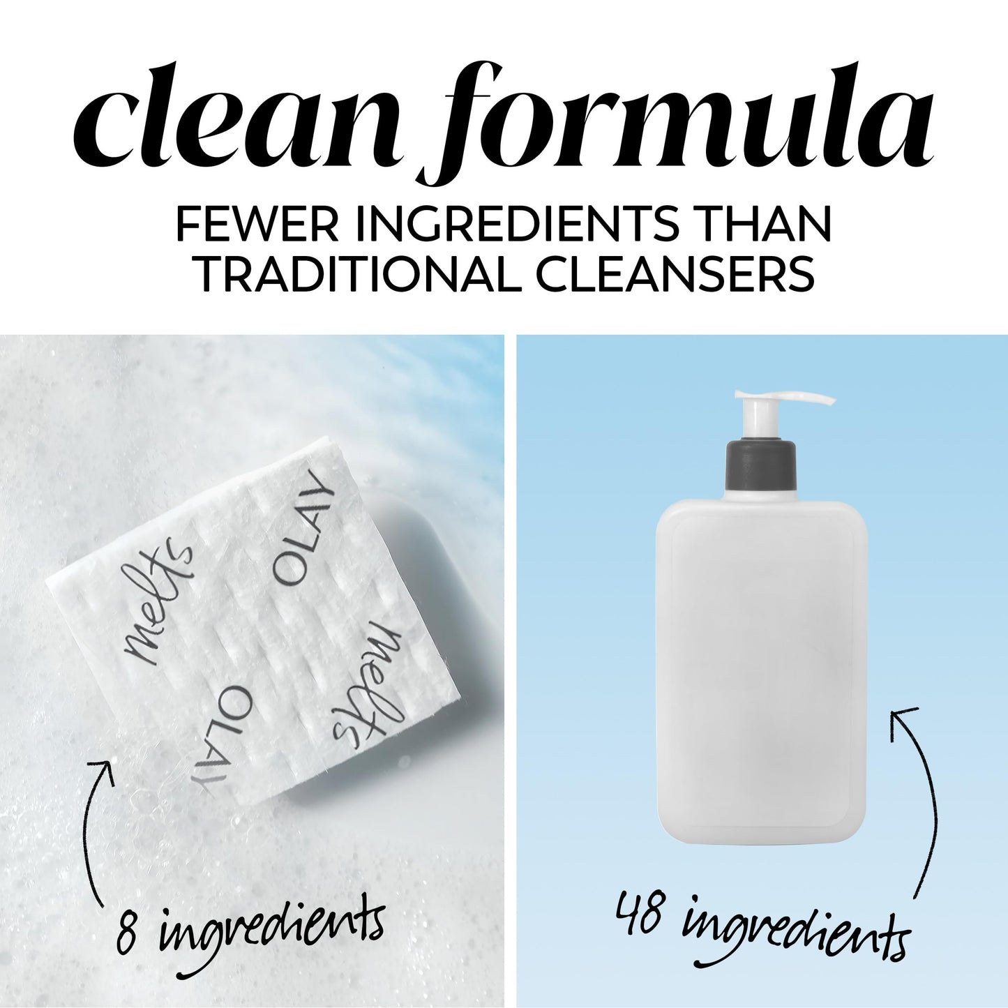 Olay Cleansing Melts + Vitamin C Face Cleanser, 12ct, Water-Activated Face Wash Cleans, Tones, and Refreshes Skin