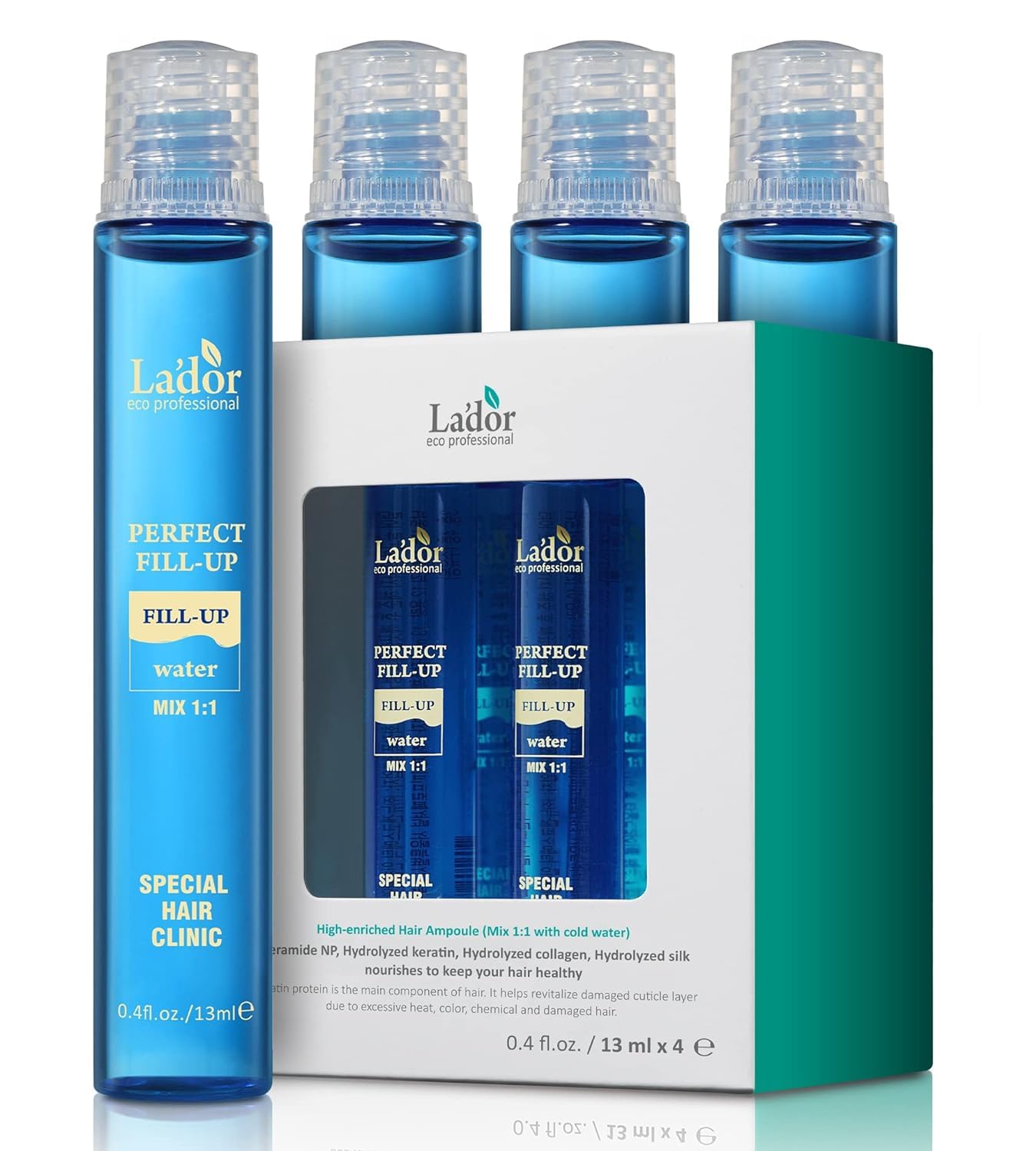 LADOR Perfect Hair Fill-Up Original 3 Seconds Intensive Keratin Treatment w/Protein for Bleached Frizzy Damaged Dry Hair Care Korean Deep Conditioner