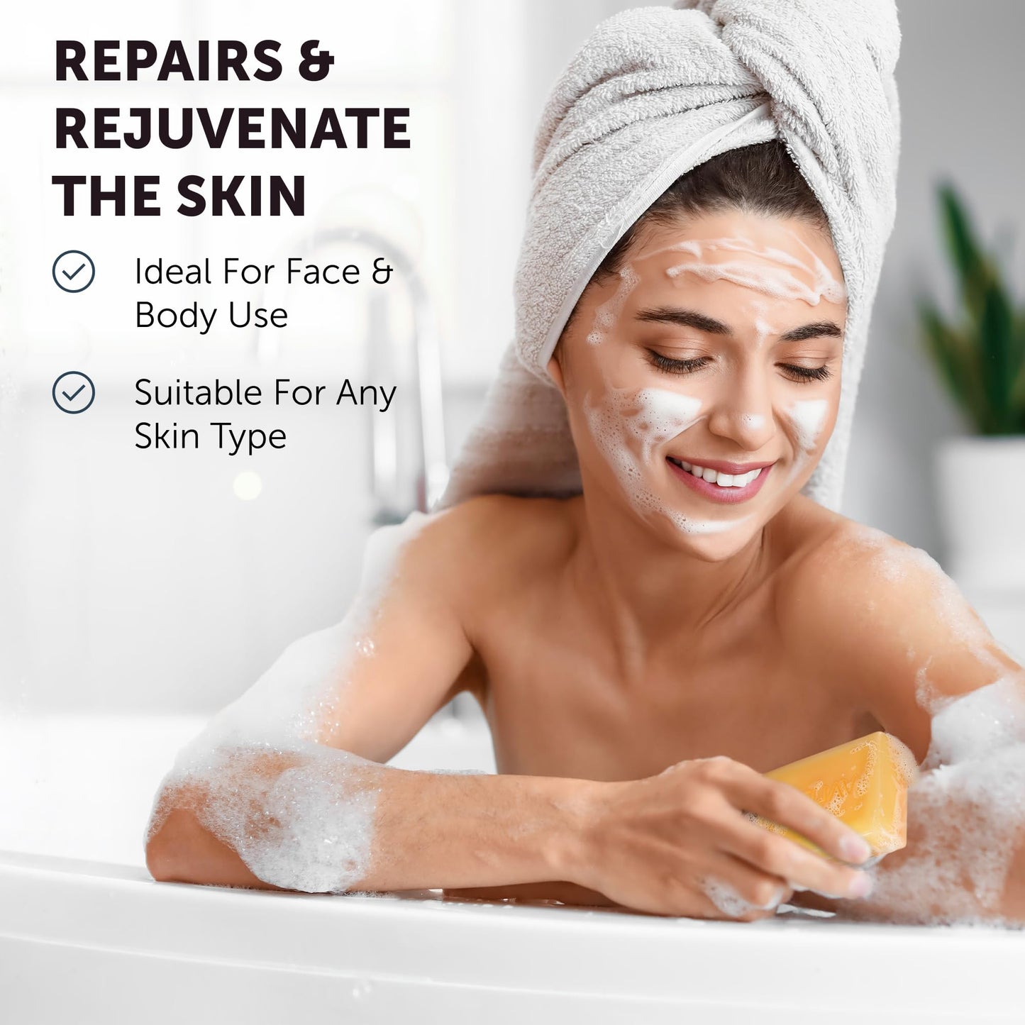 VALITIC Kojic Acid Dark Spot Soap with Turmeric, Vitamin C & Retinol – Japanese Complex, Hyaluronic Acid, Shea Butter, 3-Pack