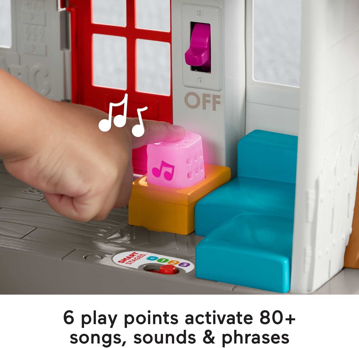 Fisher-Price Little People Toddler Toy Friends Together Play House Pretend Playset with Learning Songs for Preschool Kids Ages 1+ Years