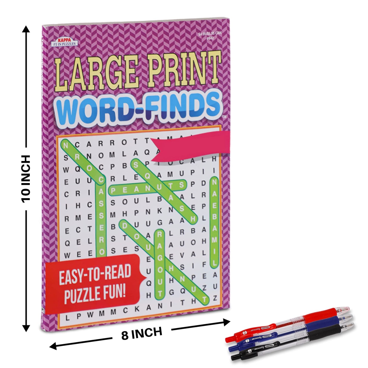 12-Pack Sudoku & WordSearch Puzzle Books for Adults – 950+ Puzzles, Brain-Stimulating Activity Book for Seniors, Large 8x10 Paperback