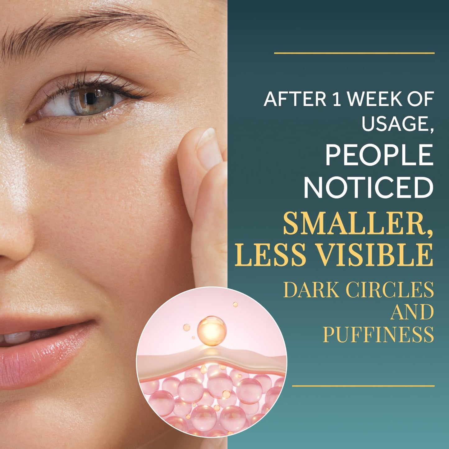 Forehead & Under Eye Wrinkle Patches – Collagen, Hyaluronic Acid & Vitamin A, Line Remover Skin Pads, 26 Golden Sachets