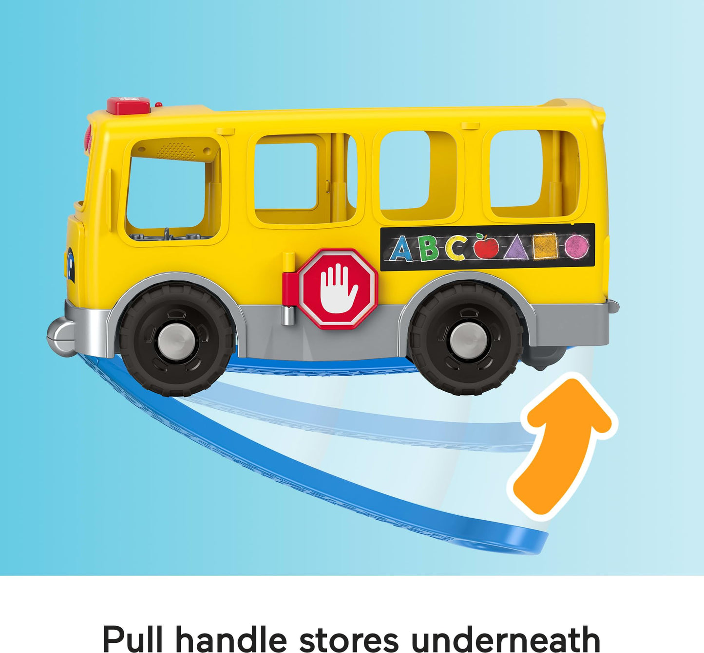 Fisher-Price Little People Toddler Learning Toy, Big Yellow School Bus Pull-Along Vehicle & 4 Figures for Kids Ages 1+ Years, Multilanguage Version