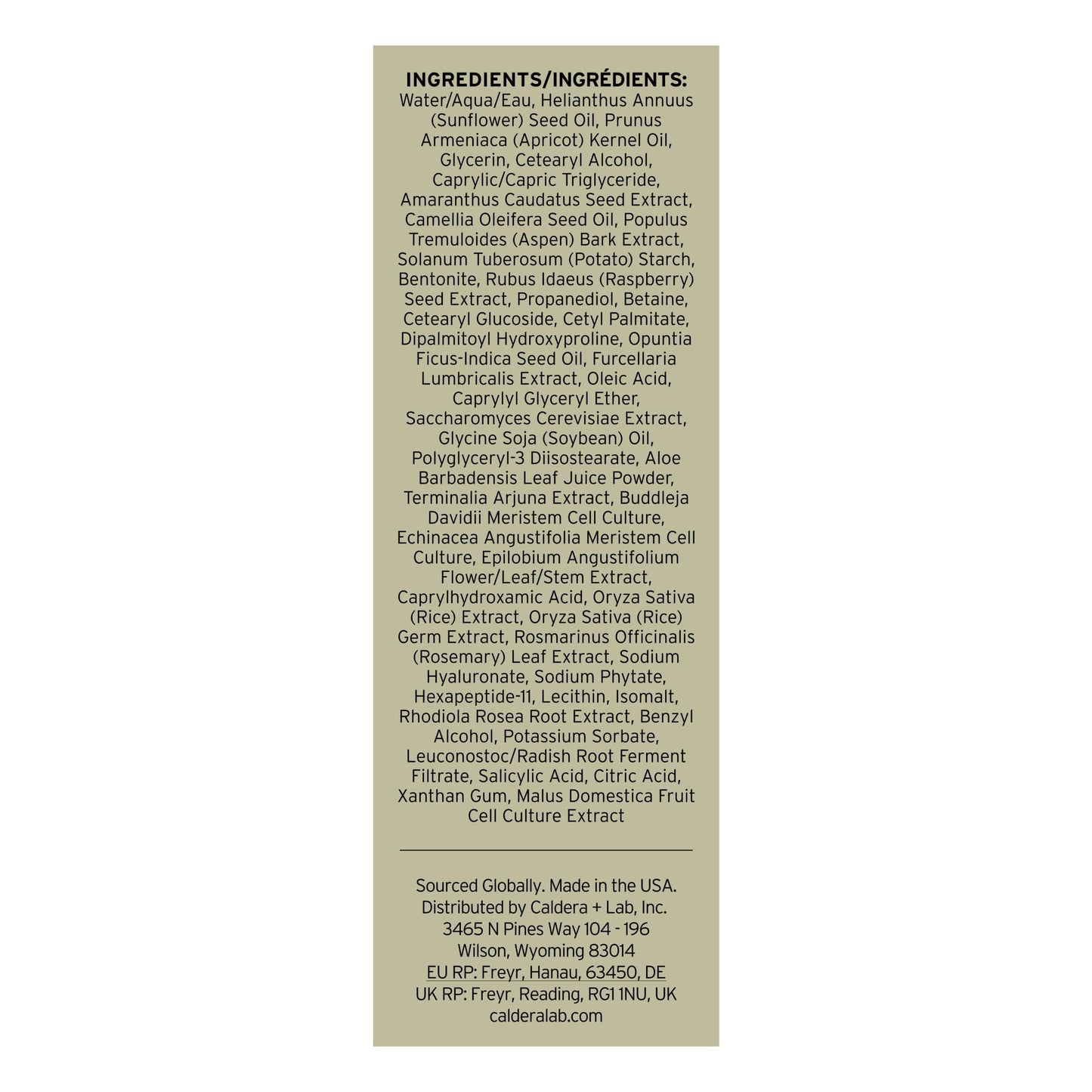 Caldera + Lab The Eye Serum | Men’s Eye Serum formulated for fine lines, dark circles and puffiness.