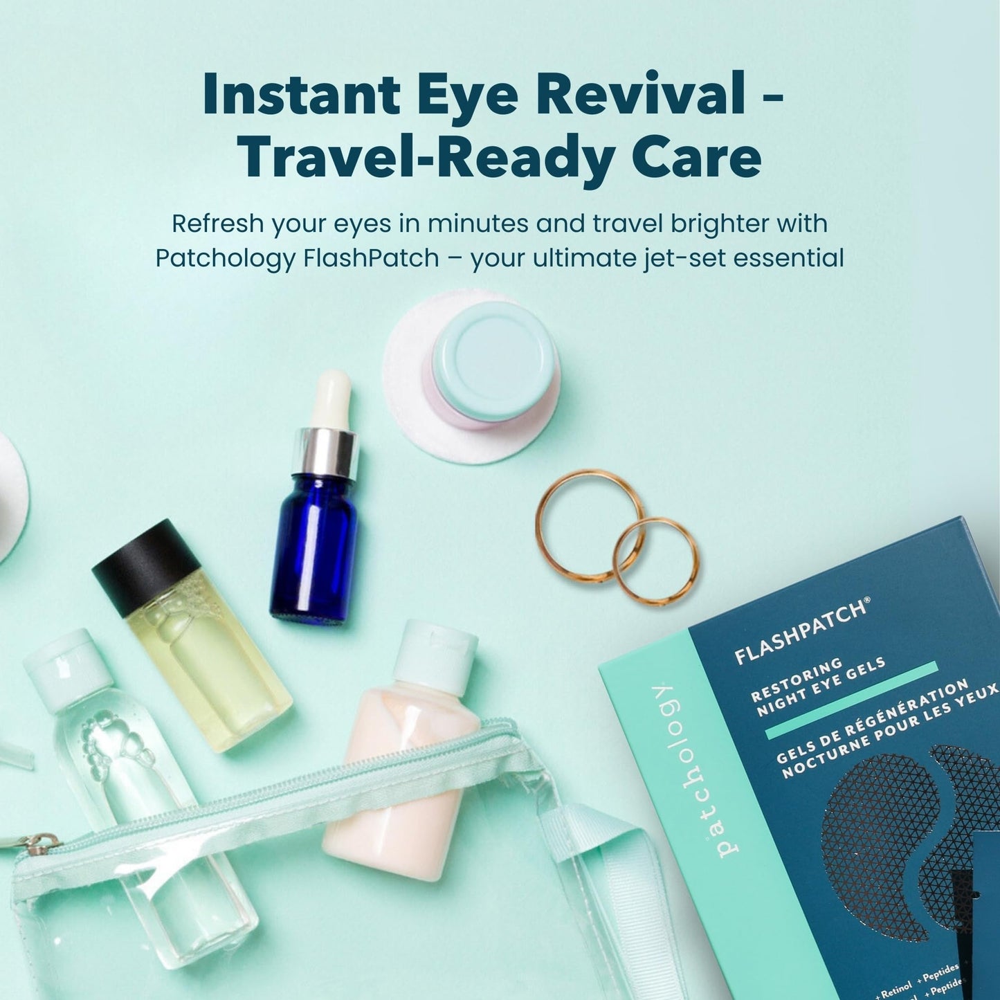 Patchology Restoring Eye Gel Patches with Retinol & Collagen - Anti-Aging Under Eye Mask for Dark Circles, Puffiness & Wrinkles, 5 Pairs