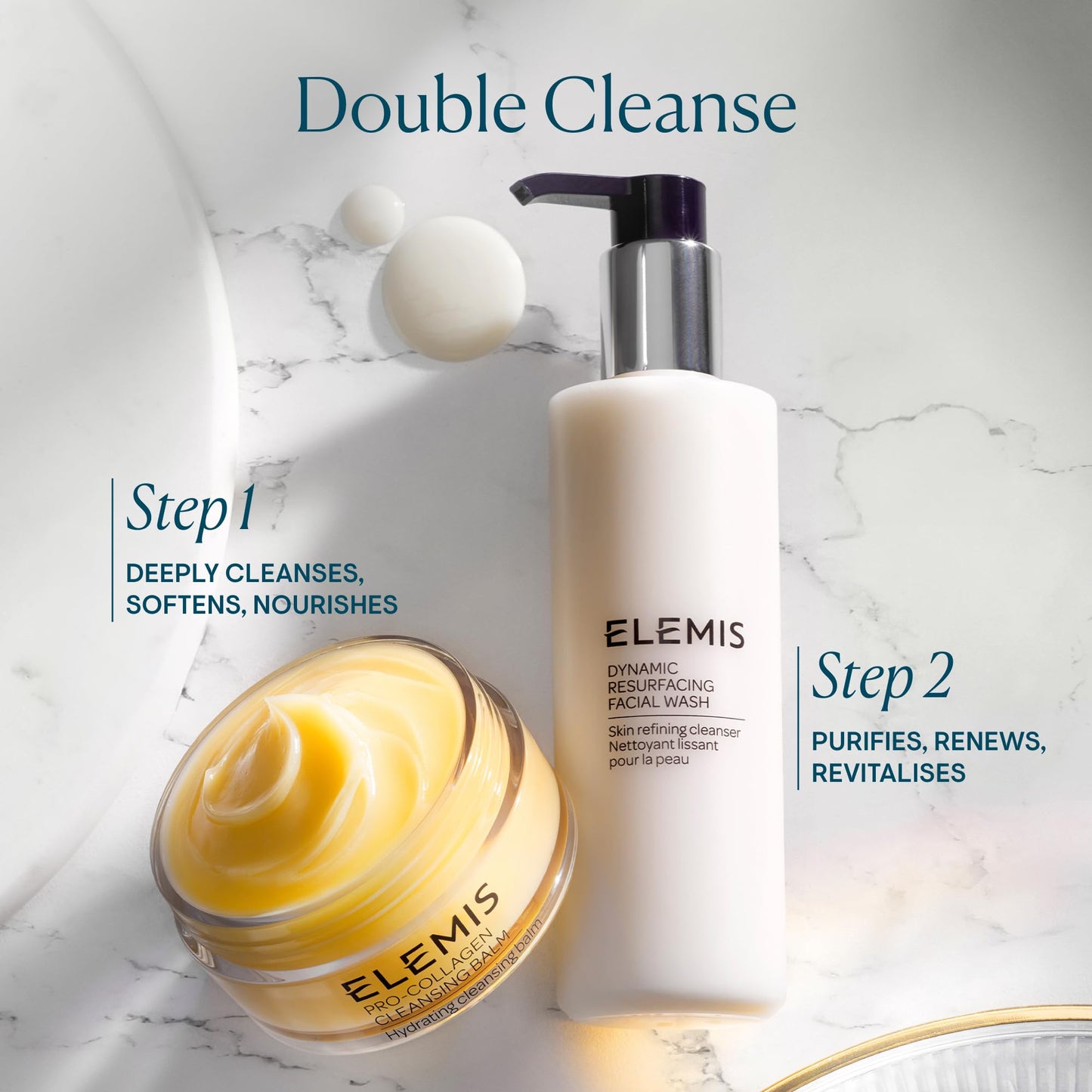 ELEMIS Dynamic Resurfacing Facial Wash - Gentle Daily Gel Cleanser - Enzyme-Powered Skin Refining Formula - Sensitive Skin Friendly - 6.7 fl oz
