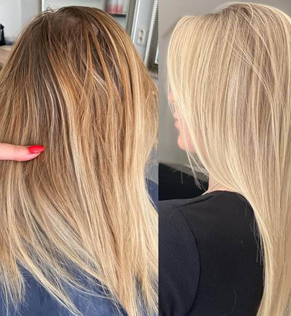 HAIR BAR NYC Blond Plex 30 Volume Violet Developer – Professional Anti-Yellow Lightening System for Charcoal Hair, Reduces Brass & Orange Tones, 33.8oz