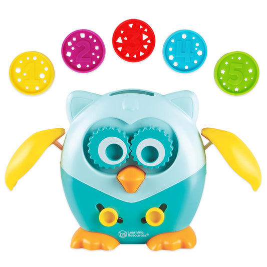 Learning Resources Hoot The Fine Motor Owl, 6-Piece Toddler Toy for Ages 18+ Months – Fine Motor, Sensory & Educational Play
