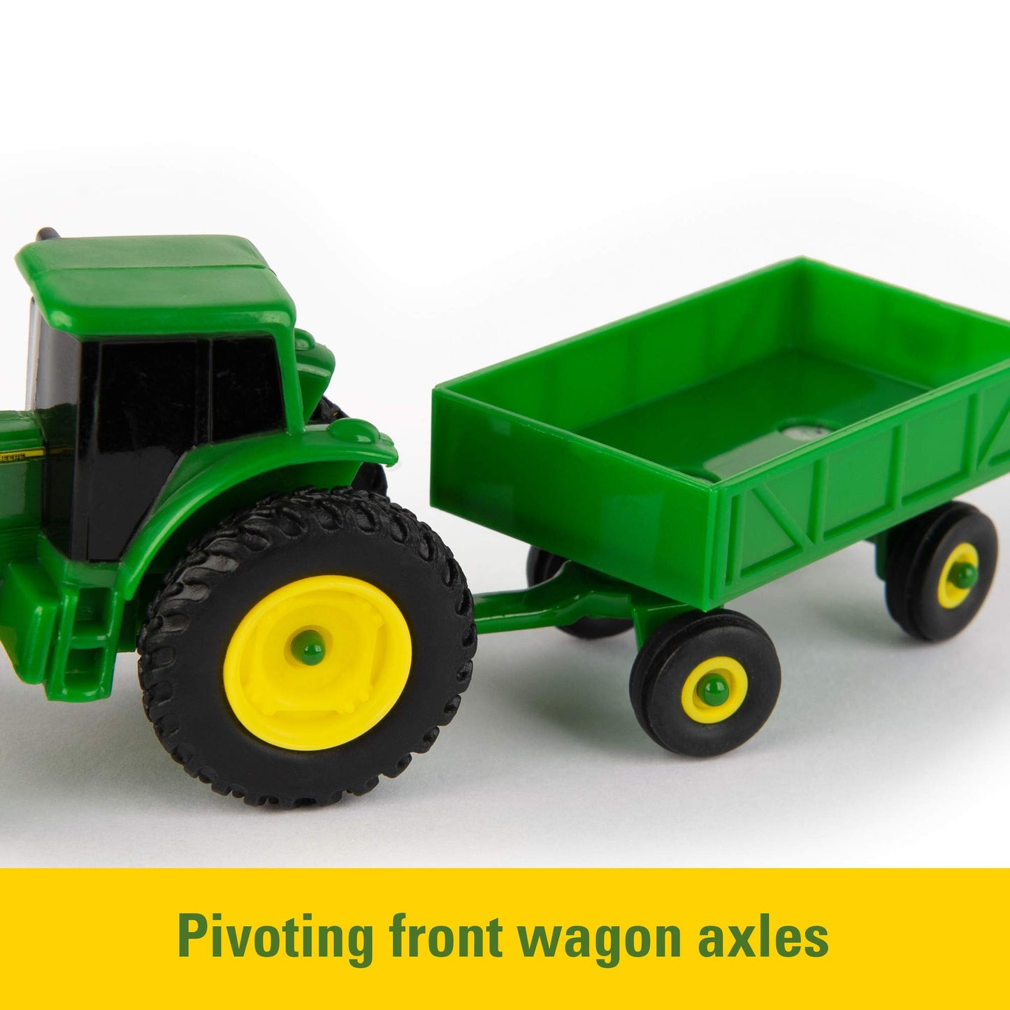 TOMY John Deere Toy Truck & Toy Tractor With Trailers 26-Piece Farm Toy Value Set