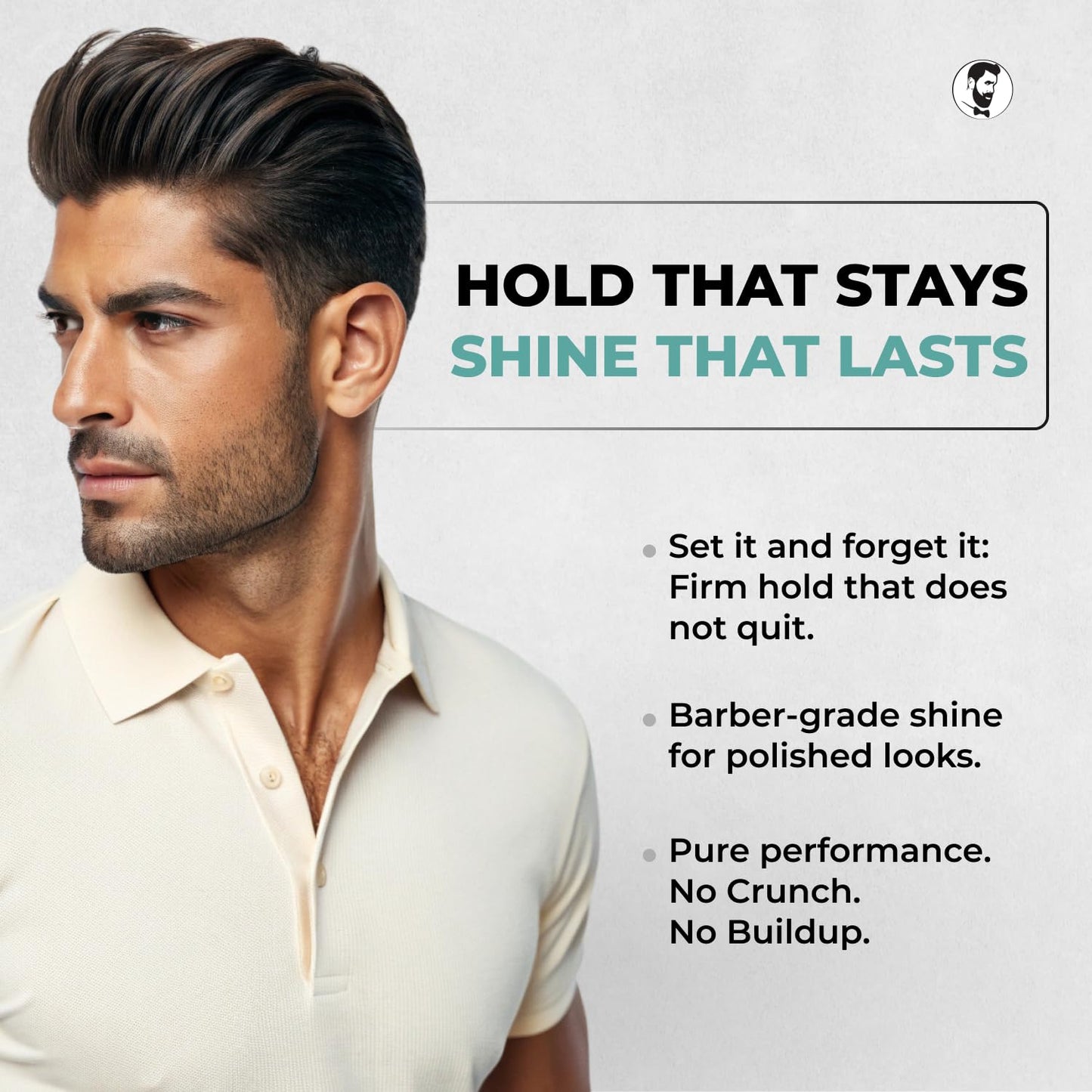 Gentlemen Republic Refined Hair Gel for Men 16oz | 24-Hour High Hold & Shine | Alcohol-Free, No Beeswax or Parabens | Humidity Resistant Styling Gel