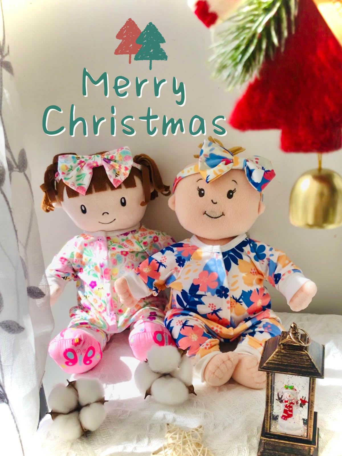 Sweet Dolly Baby Doll Accessories 5 Set Baby Doll Clothes and Headbands for 14-18 Inch Dolls, 10 PCs in Total