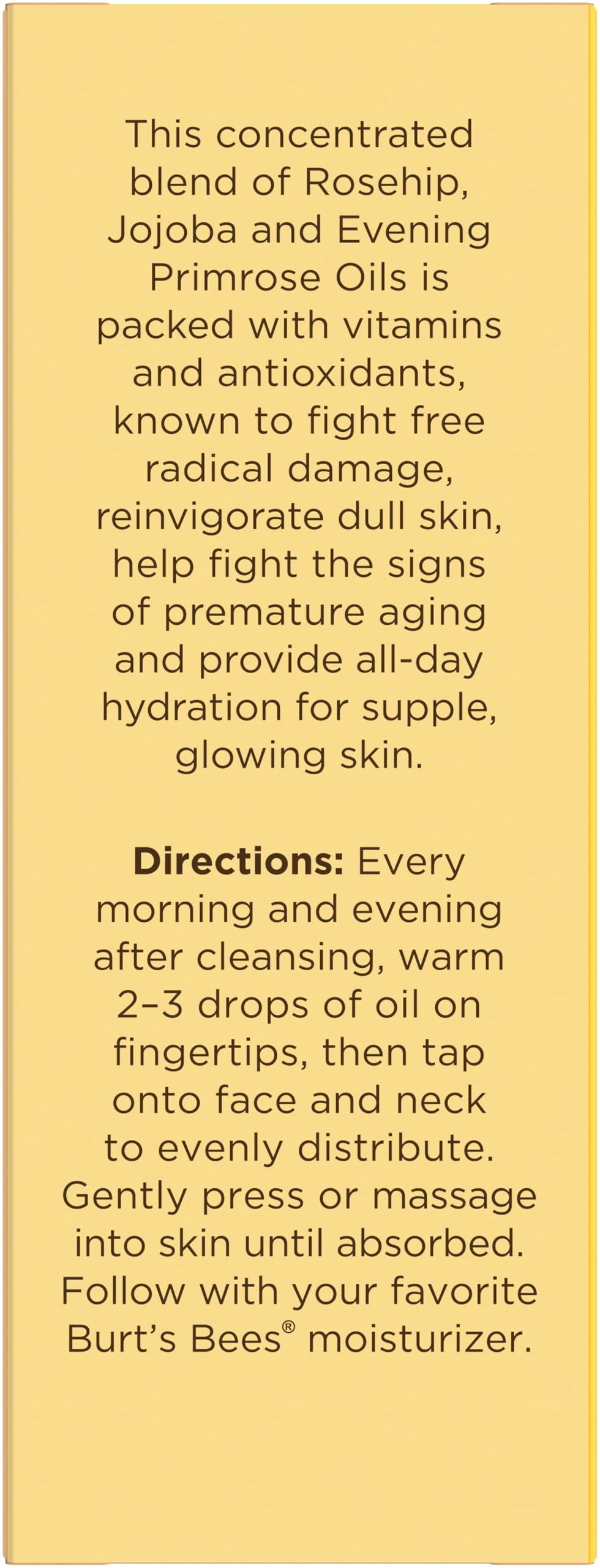 Burt's Bees Gua Sha Face Oil with Rosehip Seed – Reduces Fine Lines & Wrinkles, Use with Ice Roller & Facial Tools, 0.51 fl. oz.