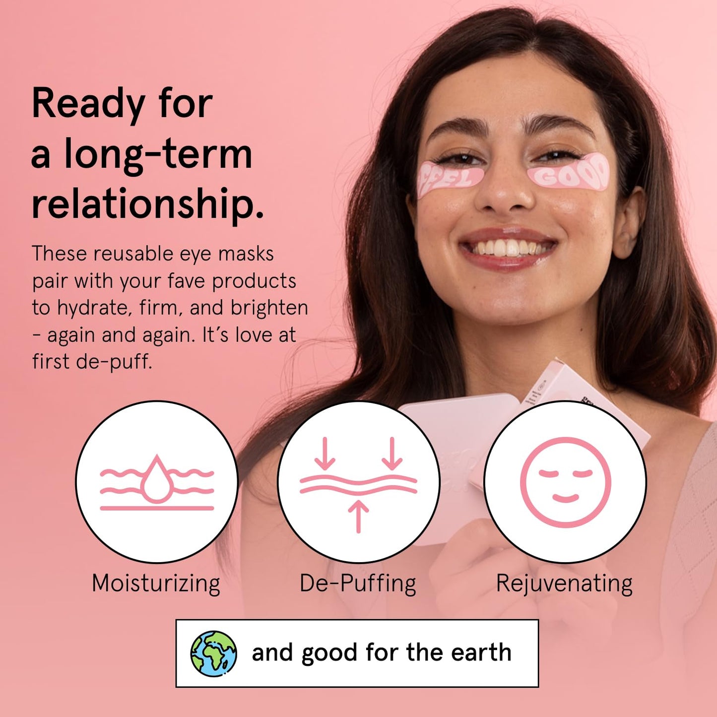 Grace & Stella Reusable Silicone Eye Patches for Dark Circles, Puffy Eyes Treatment, 1 Pair with Tin Case, Vegan & Cruelty-Free