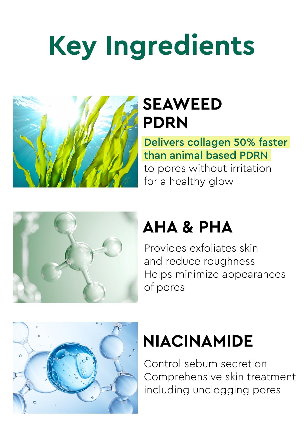 Bewants Seaweed PDRN Peel-Off Jelly Mask 3.38 fl oz – Exfoliating AHA BHA Niacinamide Mask for Pores & Smooth Skin, 1 Pack