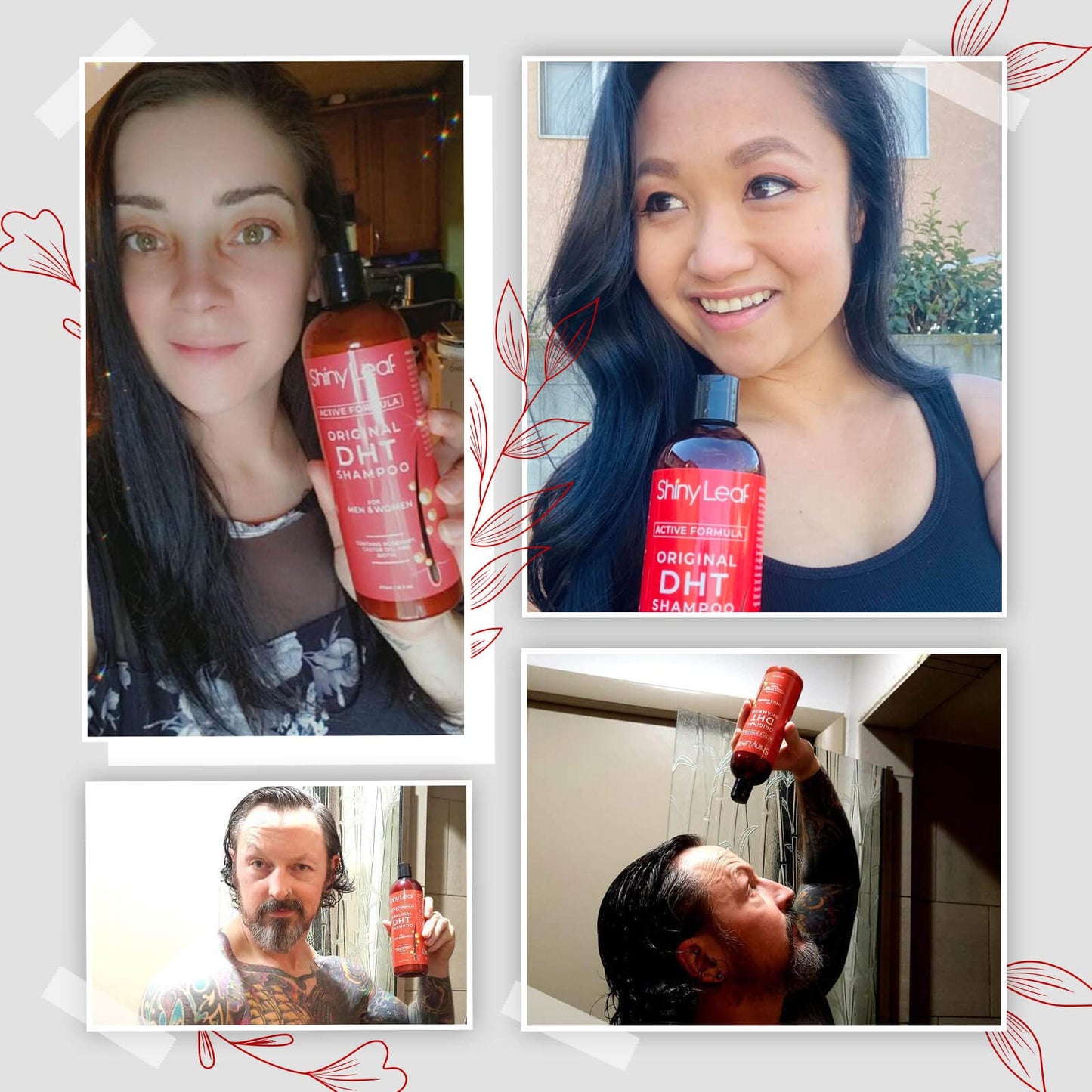 Anti-Hair Loss Shampoo With Biotin, for Men & Women - Sulfate-Free, Natural DHT Blocking Formula for Hair Growth, Thinning Hair Prevention, 16 Oz