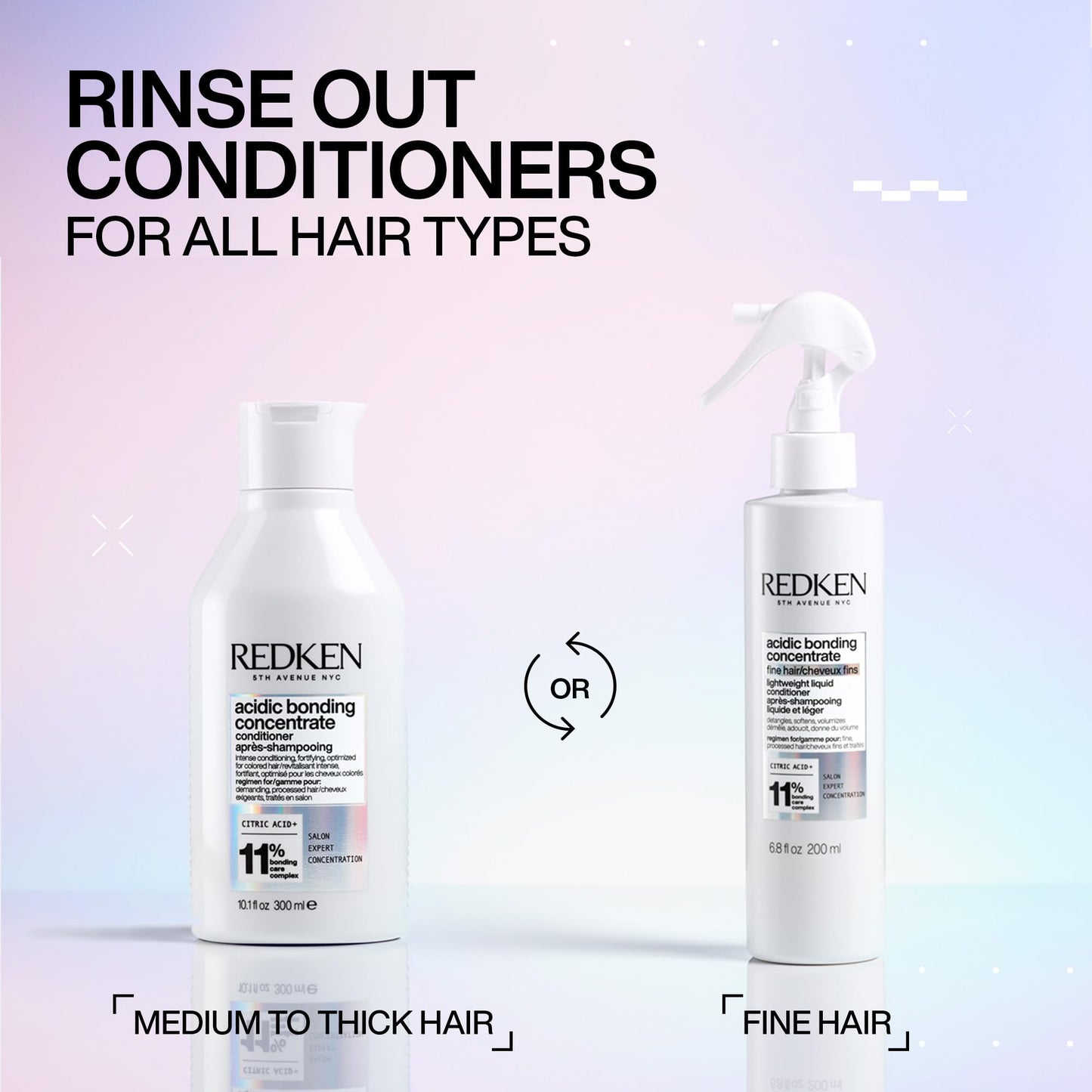 Redken Acidic Bonding Concentrate Conditioner For Damaged Hair Repair - Strengthens and Repairs Weak and Brittle Hair, Sulfate-Free, With Citric Acid