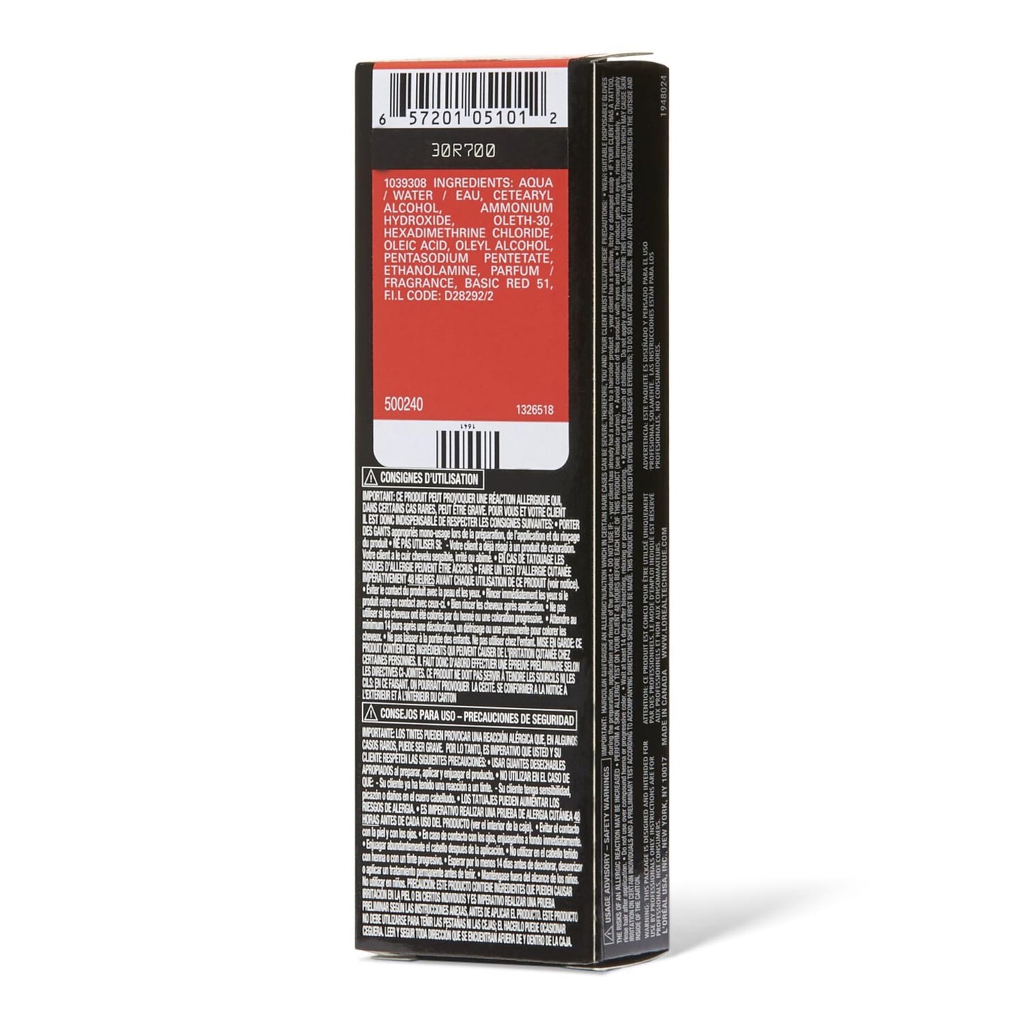 L'OREAL TECHNIQUE HiColor Red HiLights for Dark Hair – Intense Magenta Highlights, No Pre-Lightening, Rich No-Drip Creme, Quick Processing