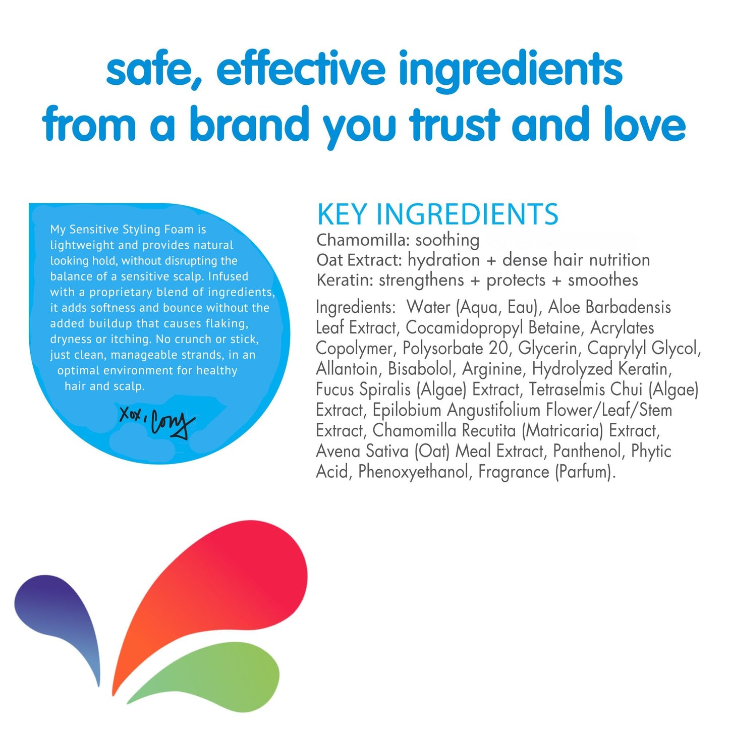 So Cozy Kids Sensitive Styling Foam - Sensitive Foam For Kids w/Straight or Curly Hair - Gentle Natural Hold Styler, Rosemary (6 fl oz)