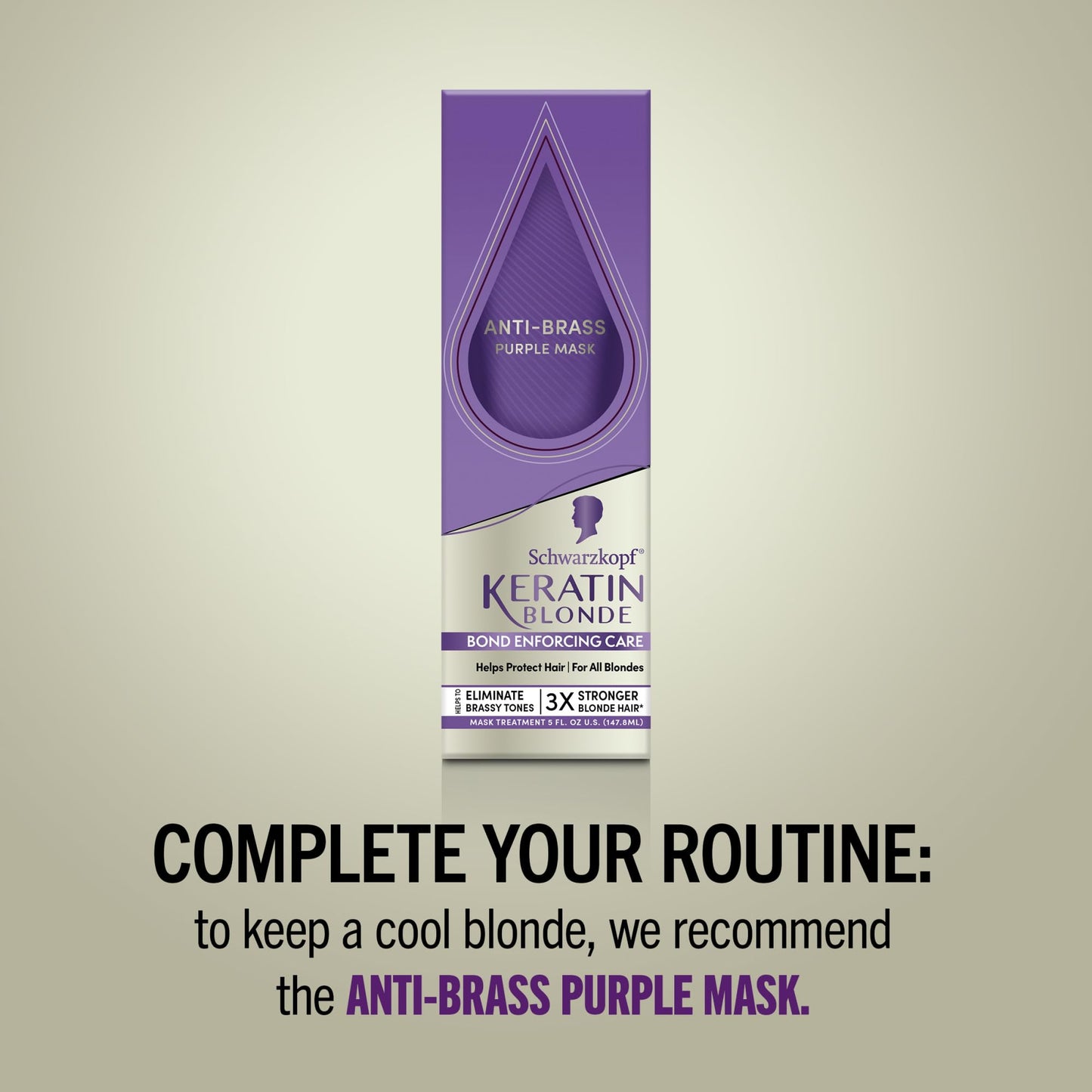 Schwarzkopf Keratin Color Permanent Hair Dye 001 Platinum Blonde – Professional Hi-Lift Formula with Bond Enforcing System, Serum & Purple Conditioner