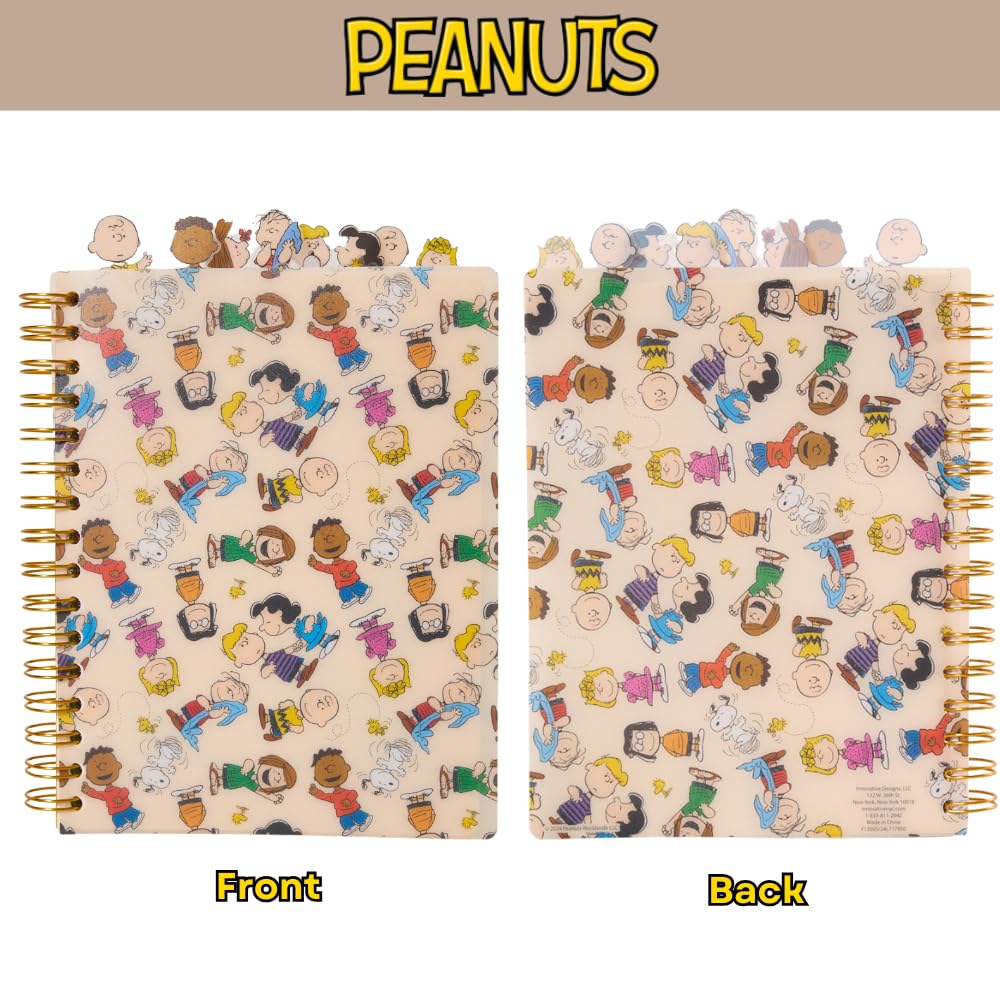 Peanuts Gang Journal Notebook, Spiral Bound, 144 Lined Pages, 8 x 7 inches – Peanuts Snoopy Charlie Brown