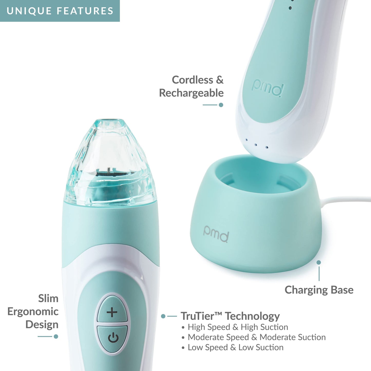 PMD Beauty Personal Microderm Elite Pro - At-Home Microdermabrasion Kit for Face & Body with Exfoliating Crystals & Adjustable Suction