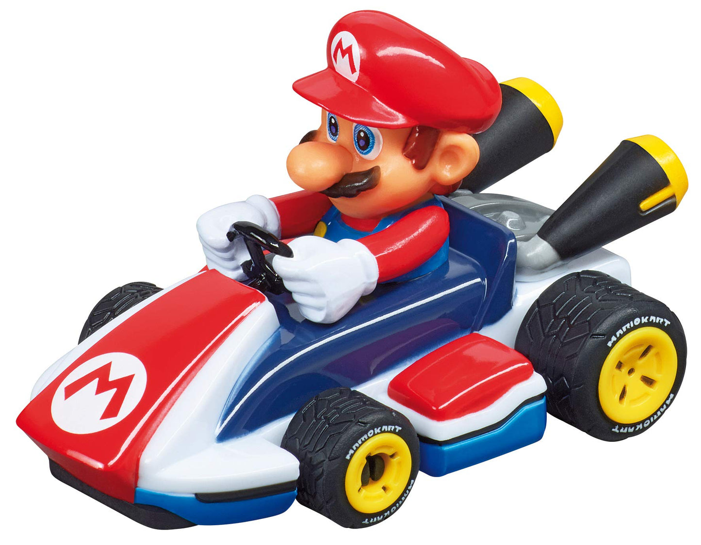 Carrera First Nintendo Mario Kart Slot Car Set with Mario & Yoshi Cars – Battery-Powered Beginner Racing Track Toy for Kids 3+