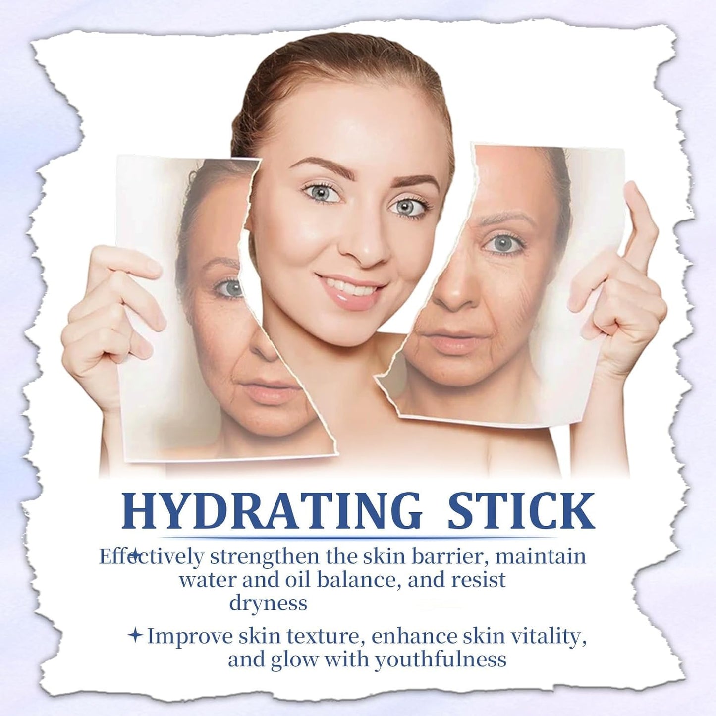 2PCS Calcium Multi Balm – Wrinkle Core Stick with Collagen, Hydrating, Firming & Anti-Aging Moisture for Eyes, Neck & Face, Korean Skincare