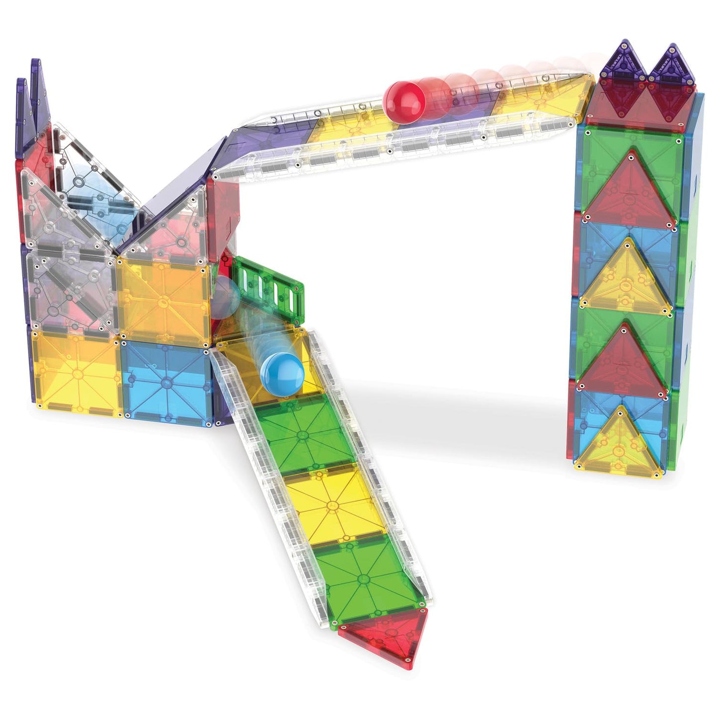 MAGNA-TILES Rail Racers Deluxe 90-Piece Magnetic Construction Set, The Original Magnetic Building Brand