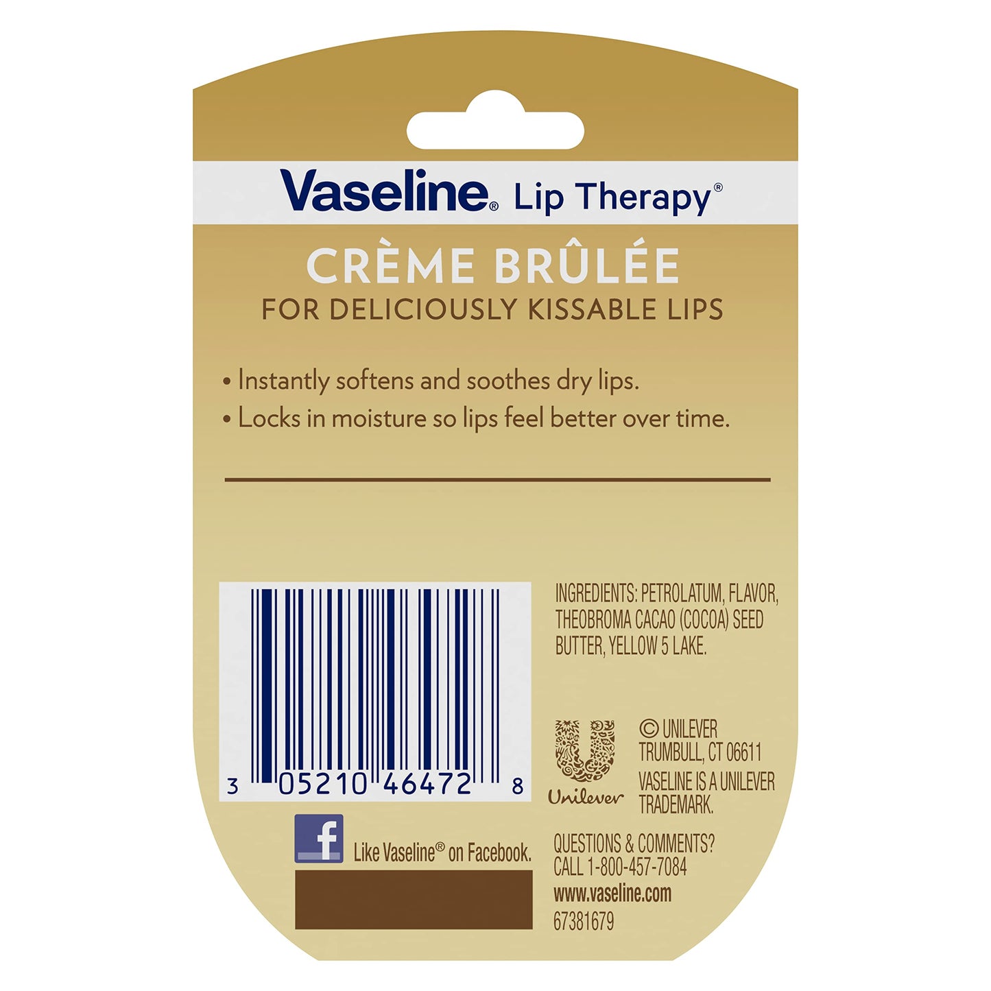 Vaseline Lip Therapy Mini Balm Trio – Crème Brûlée, Rosy Lips & Cocoa Butter – Moisturizing Lip Care for Soft, Smooth, Kissable Lips, 0.25 Oz Each