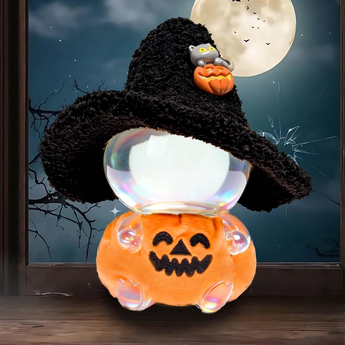 VPDSLABUBU Halloween Doll Costume Set for 6.7" Dolls – Pumpkin Overalls & Witch Hat, Cute Dress-Up Outfit for Collectors