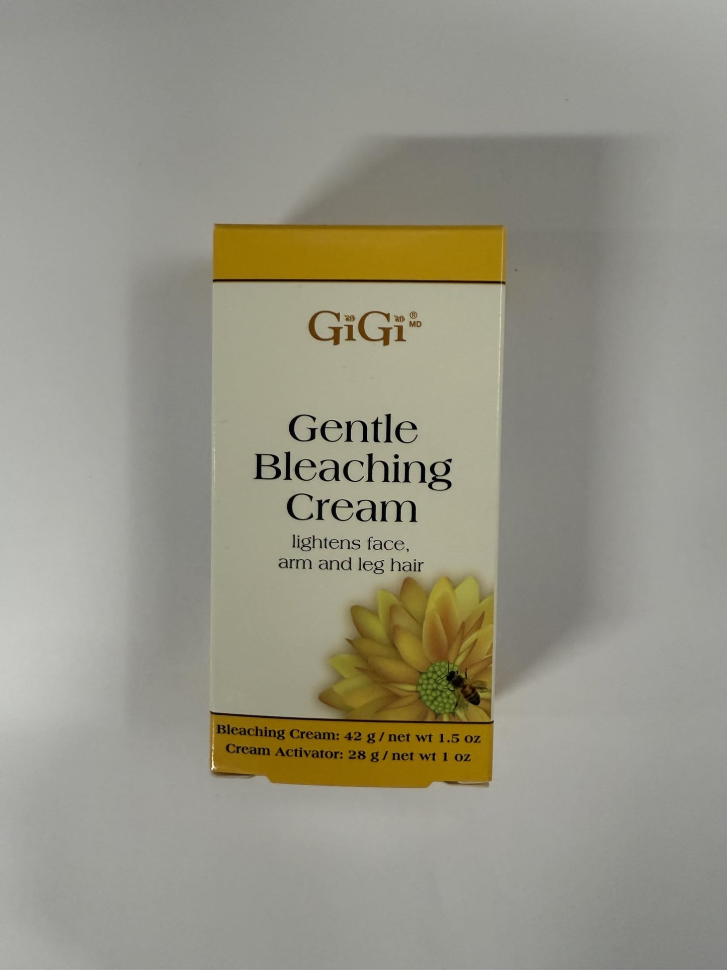 GiGi Gentle Bleaching Cream for Face, Body & Hair, 1 oz – Safe, Easy Hair Lightener for a Natural Look – Gentle Alternative to Waxing & Hair Removal
