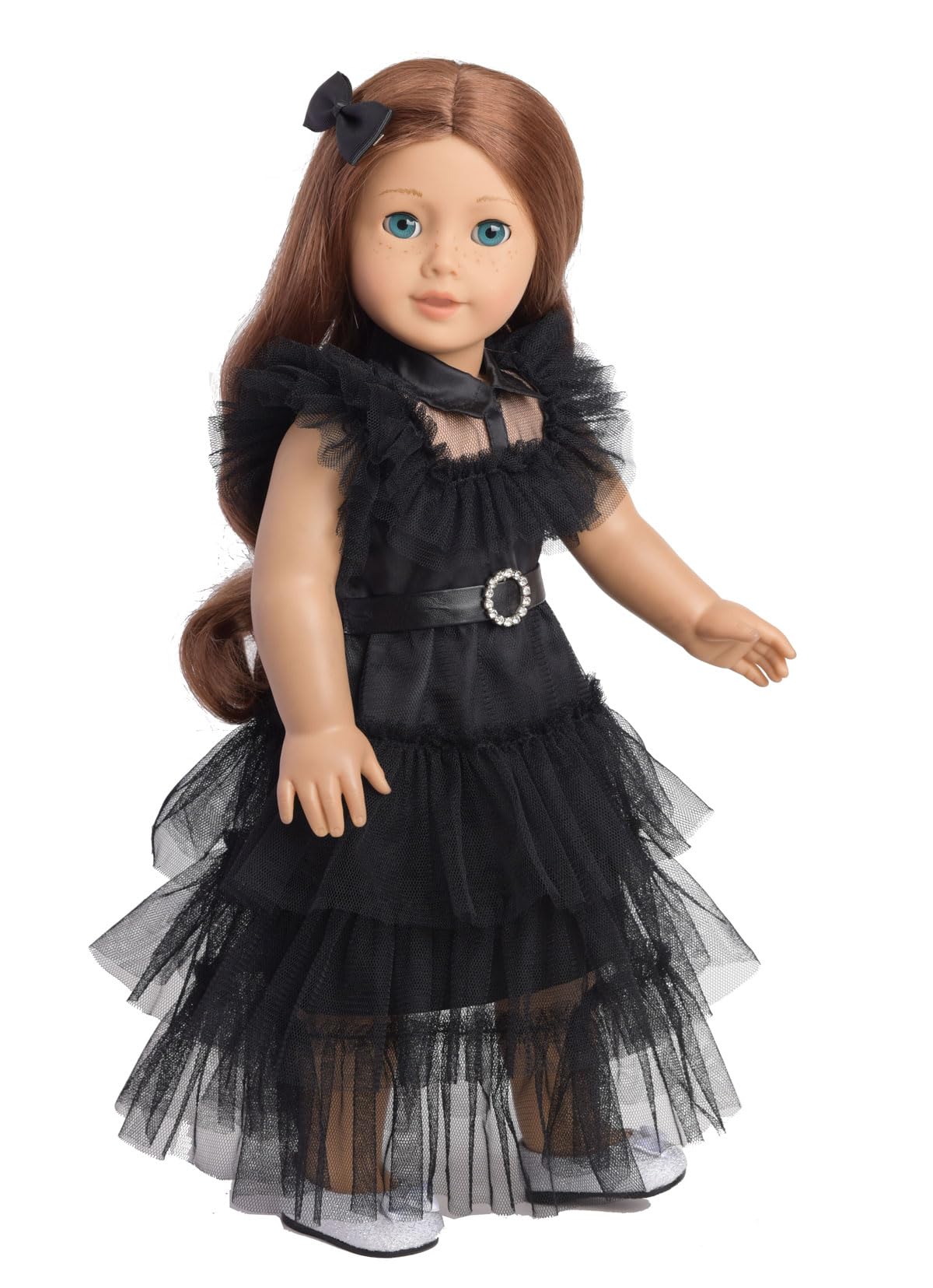 Sweet Dolly 18 Inch Doll Clothes Black Party Dress Costume Accessories for 18 Inch Dolls (Doll NOT Included)