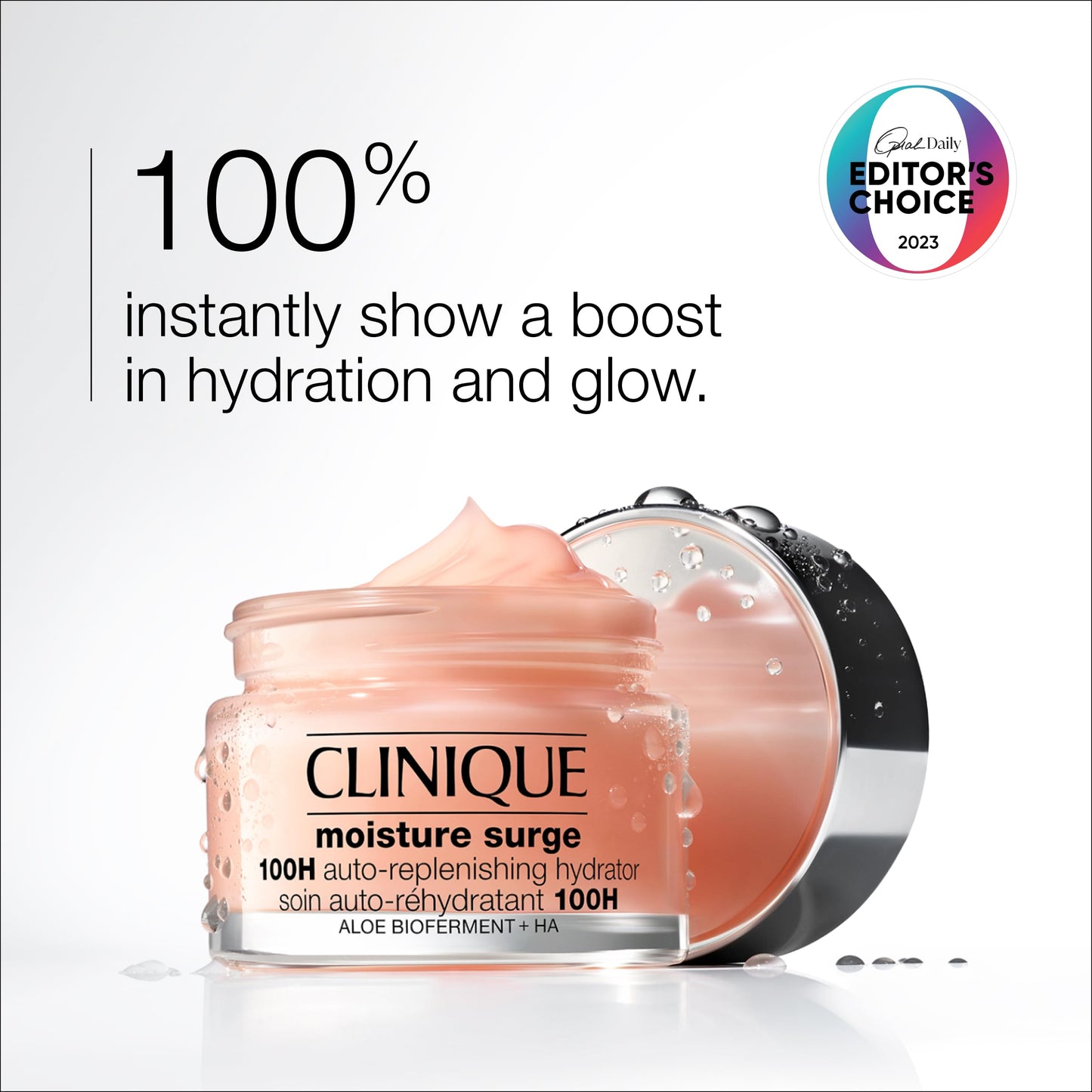 Clinique Hydration Heroes Gift Set – Moisture Surge 100H Cream, Overnight Mask & Lip Treatment, Travel Size 3-Piece Set for Glow & Hydration