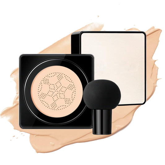 Ursoulney Air Cushion CC Cream – Long-Lasting Brightening BB Cream with Mushroom Applicator, Moisturizing Full Coverage Concealer, 1 PCS