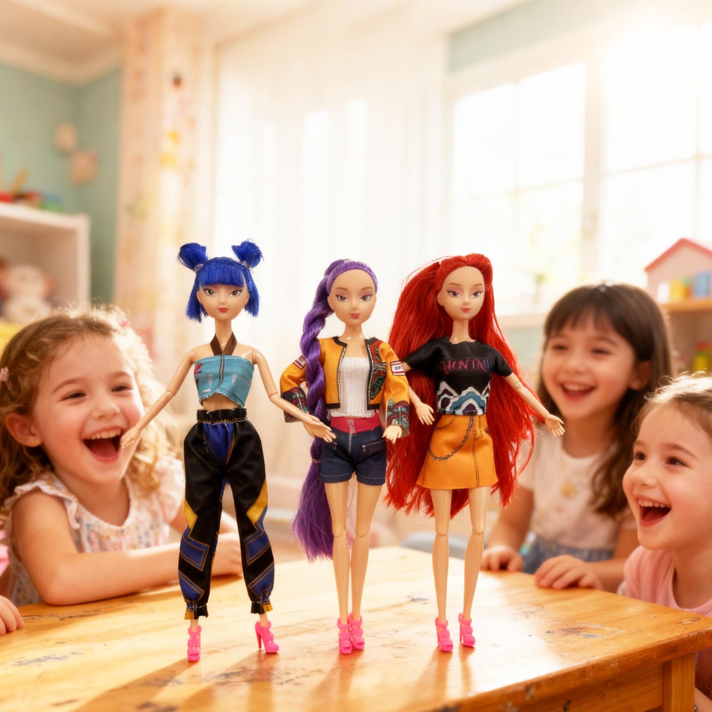 Yewmow Hunter Fashion Doll,New 11.5'' Hunter Fashion Doll for Kids,Made to Move Hunter Fashion Dolls,Great Gift Idea for Enthusiasts and Fans (D-3PCS)