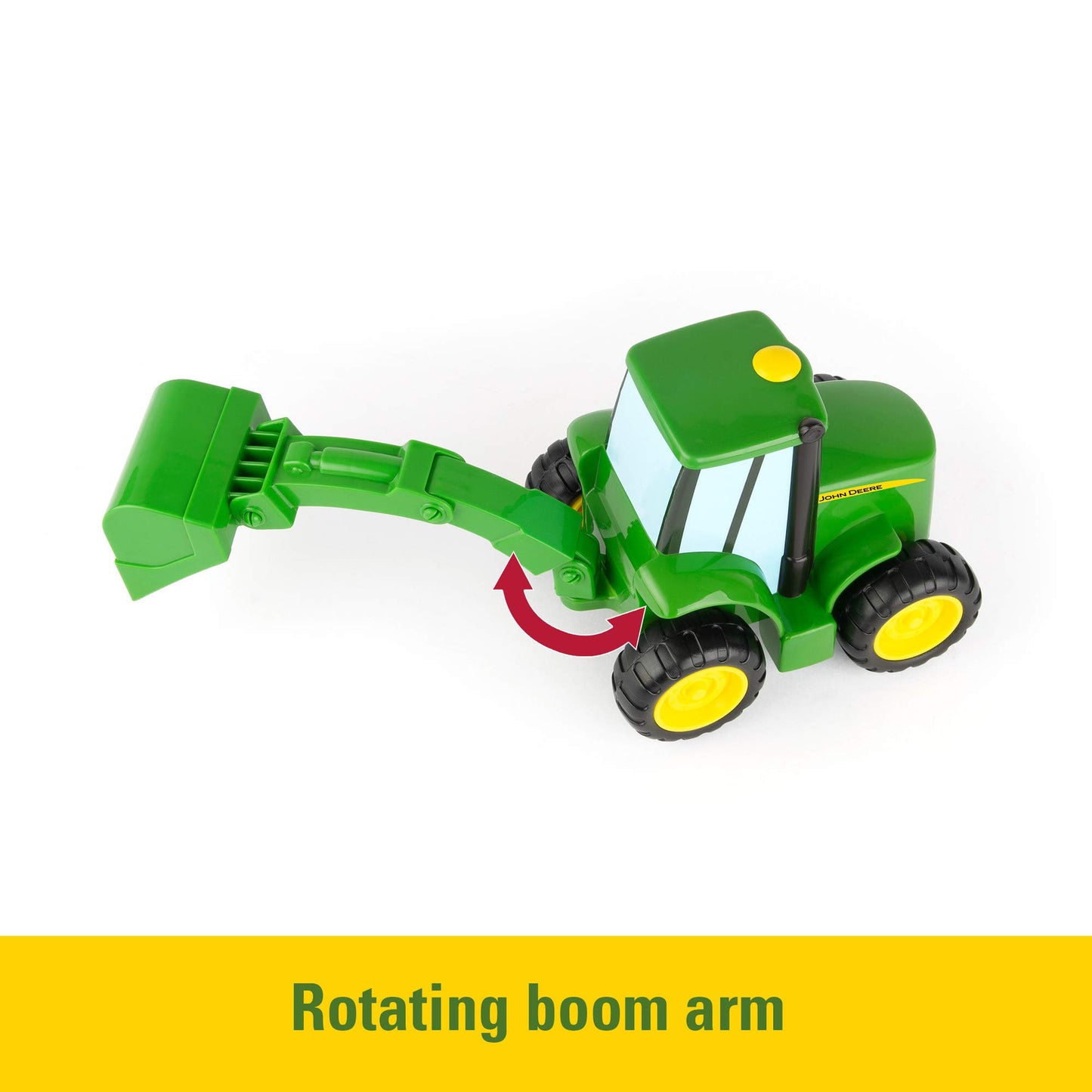 TOMY John Deere Lights & Sounds Farmin' Friends Hauling Set with Truck & Backhoe Tractor Toy for Indoor & Outdoor Play, Ages 18+ Months