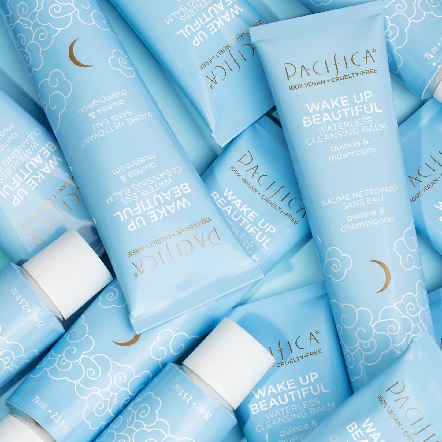 Pacifica Wake Up Beautiful Cleansing Balm & Makeup Remover – 2-in-1 Hydrating Waterless Face Cleanser for Dry & Sensitive Skin, 2.5oz