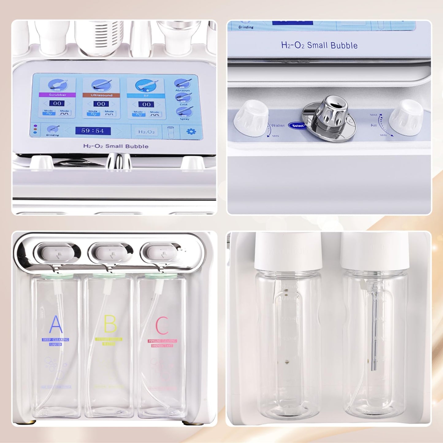 Hydrogen Oxygen 7 in1 Diamond Microdermabrasion Machine，Facial Peeling Skin Care for Salon Personal Home Use