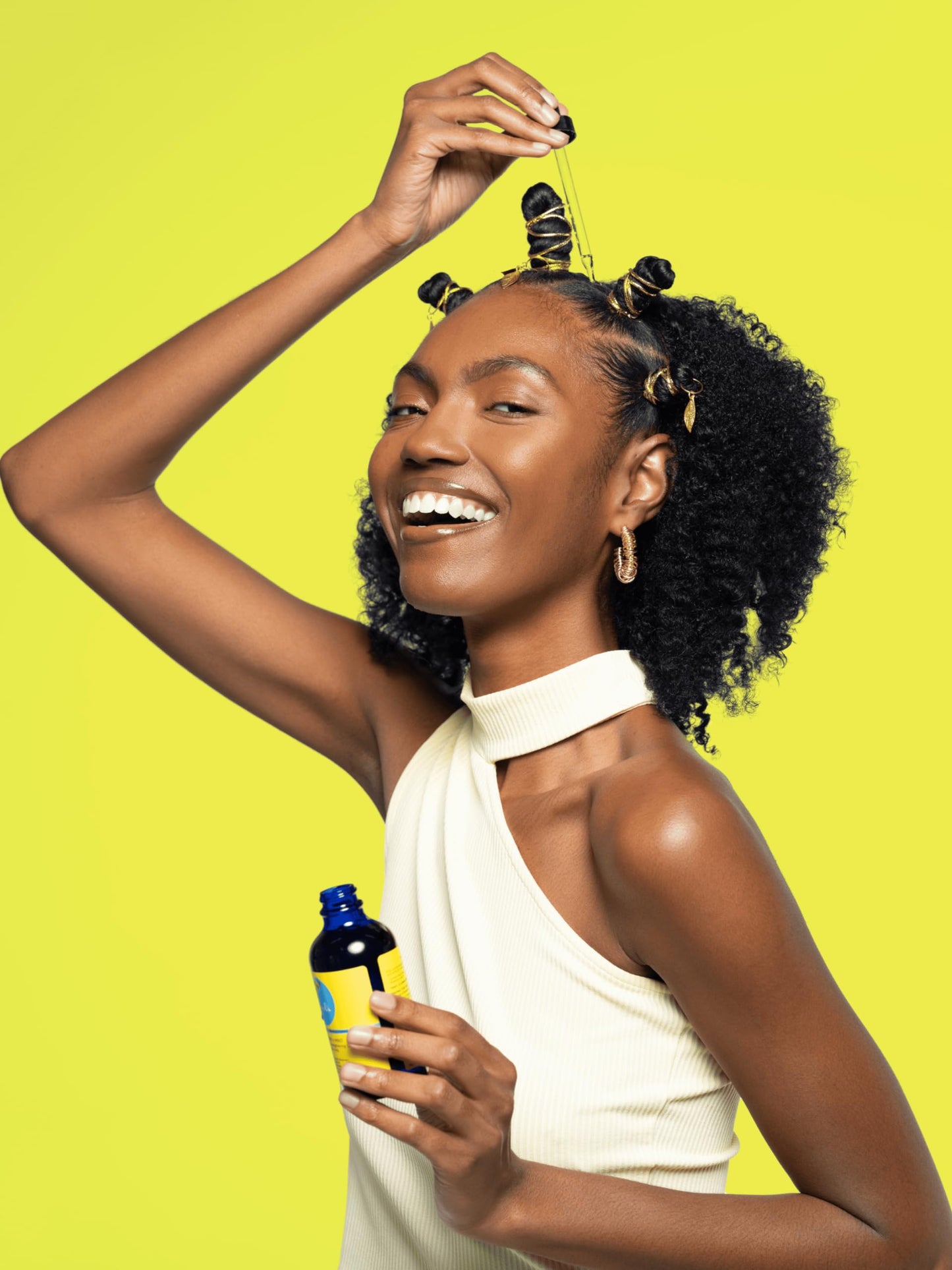 Curls Blueberry Bliss Blueberry & Mint Hair & Scalp Strengthening Oil – 4oz | With Turmeric, Rosemary & Pumpkin Seed | For All Hair Types