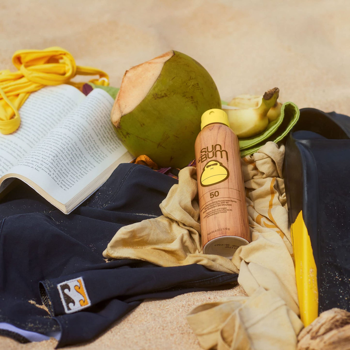 Sun Bum Original SPF 50 Sunscreen Spray - Broad Spectrum UVA/UVB Protection with Vitamin E - Reef Friendly, Hawaii Act 104 Compliant, 6 oz