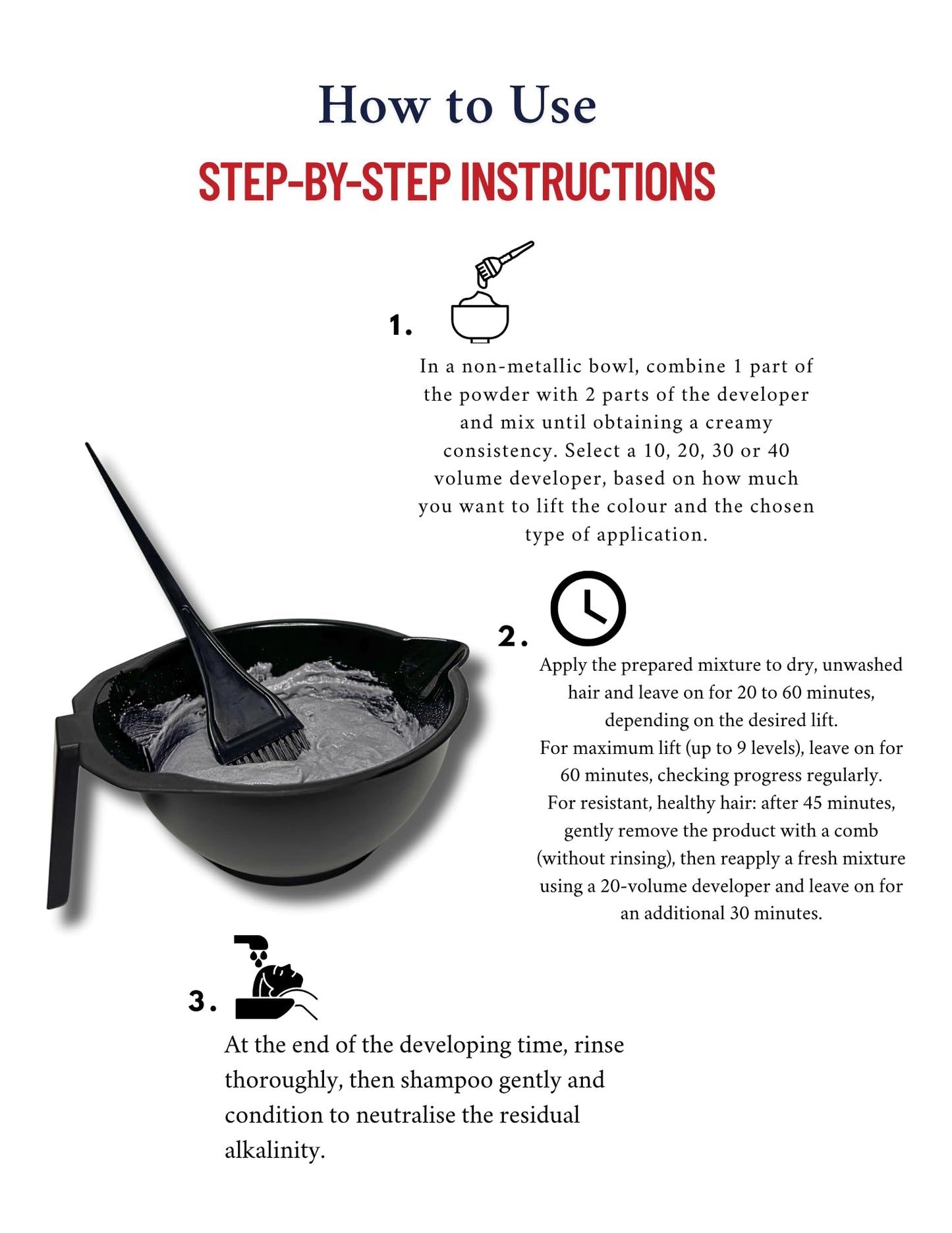 Professional Blondette Charcoal Bleach with PLEX Technology | Lifts Up to 9 Tones | Rapid Hair Lightener 460g | Made in Italy + Measuring Spoon