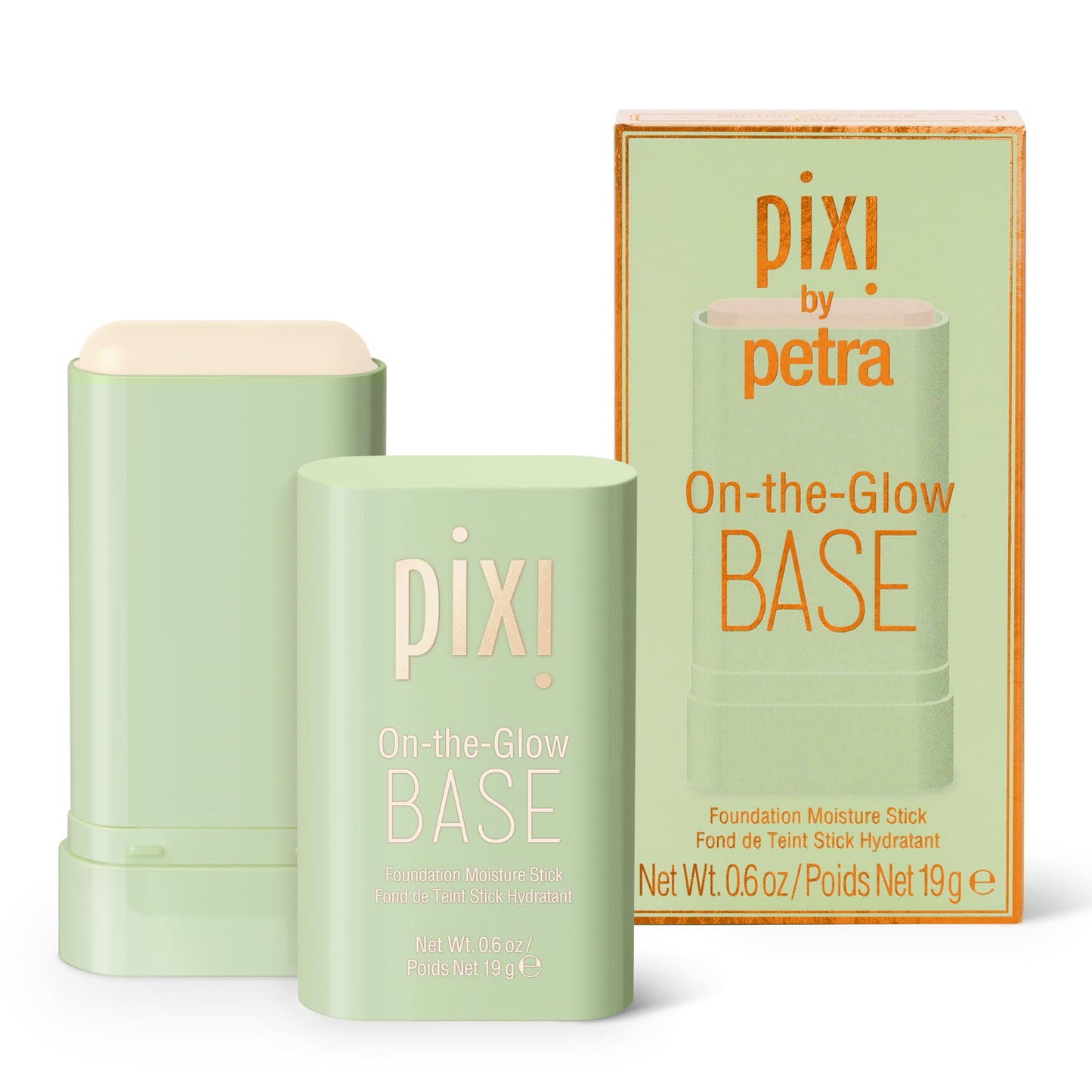 Pixi Beauty On-the-Glow Base| Tinted Moisturizer Foundation Stick | Fair: Very fair, warm shade| 0.6 oz / 19g
