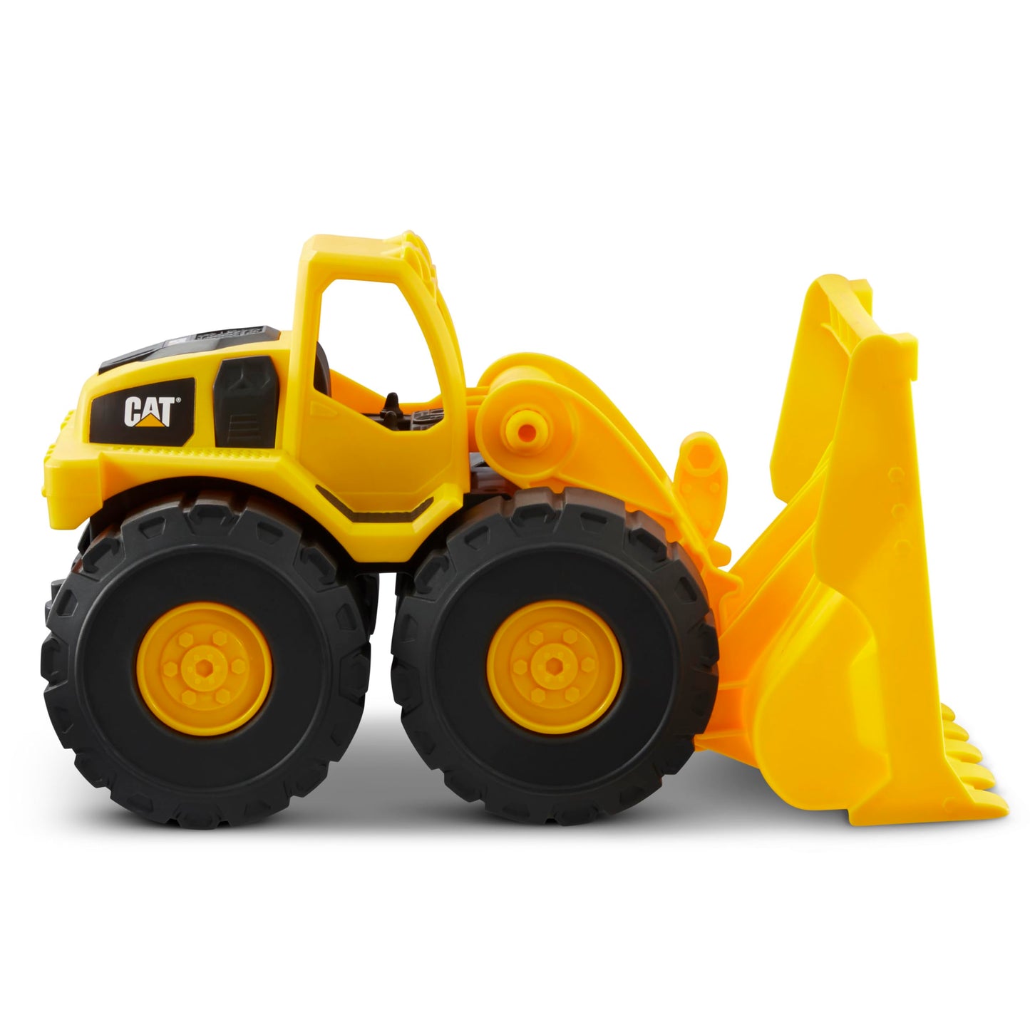 CAT Construction Fleet 10" Front Loader Toy Truck – Durable Plastic Construction Vehicle with Working Bucket & Free-Rolling Wheels for Kids Ages 2+