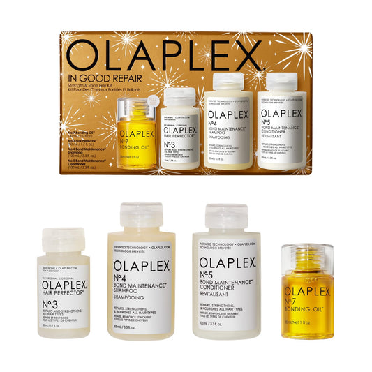 Olaplex In Good Repair Hair Kit – No.3, 4, 5, 7 Bonding Set | Strengthen, Hydrate & Repair | Frizz Control (72H), Shine & Damage Protection