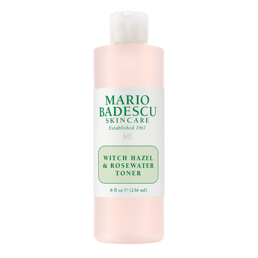 Mario Badescu Witch Hazel & Rosewater Toner, Alcohol-Free, Clarifies & Rejuvenates Skin, All Skin Types, 8 fl. oz
