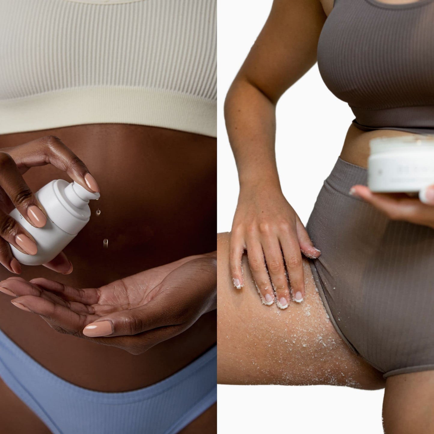 Bushbalm Dark Spots and Ingrown Hair 2 Step Routine - Rejuvenate and Nourish - Ingrown Hair Oil (30 ml) and Exfoliating Scrub (236 ml) - Bermuda