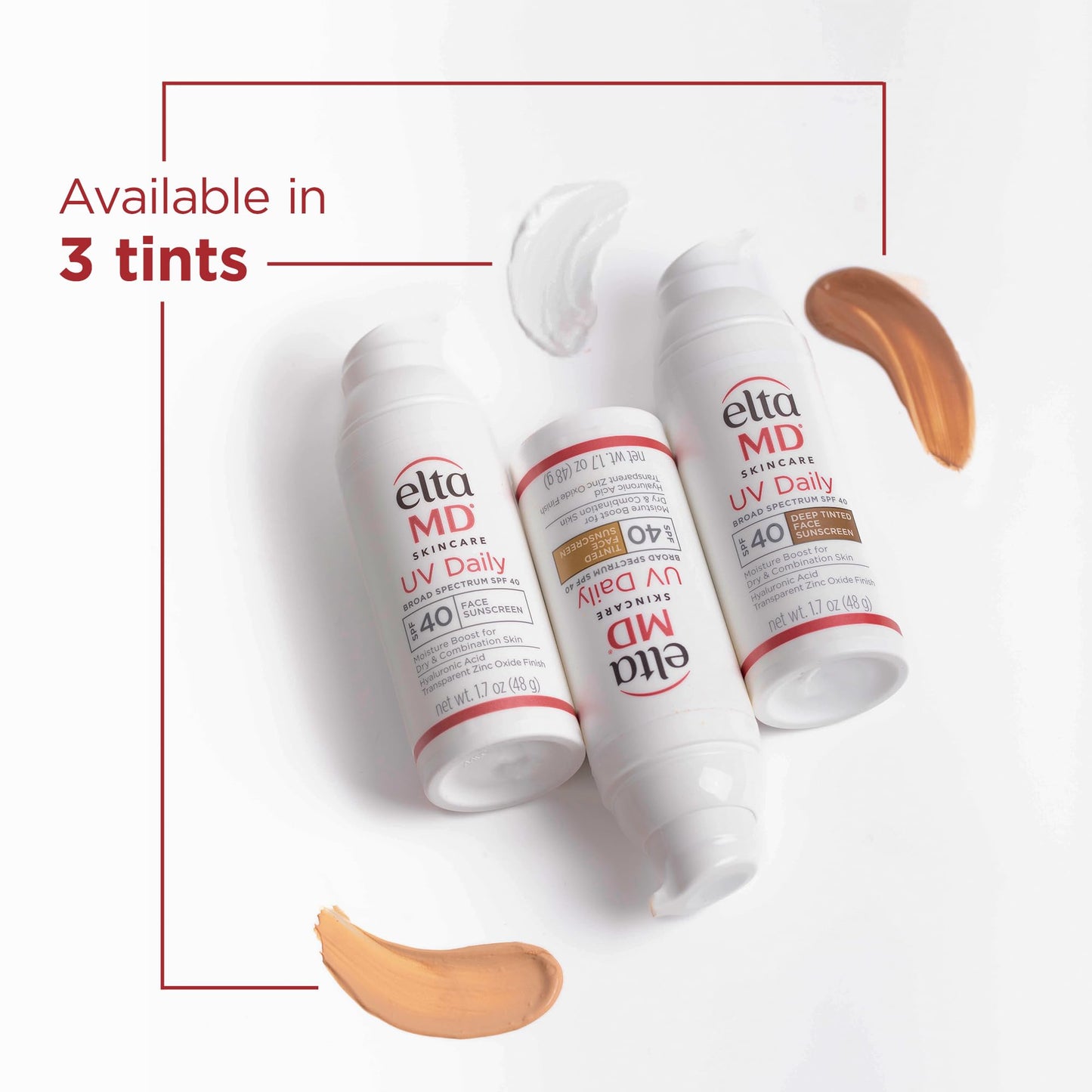 EltaMD UV Daily SPF 40 Face Sunscreen Moisturizer with Zinc Oxide, Daily Face Moisturizer with SPF, Sunscreen, For Dry Skin 1.7 oz Pump