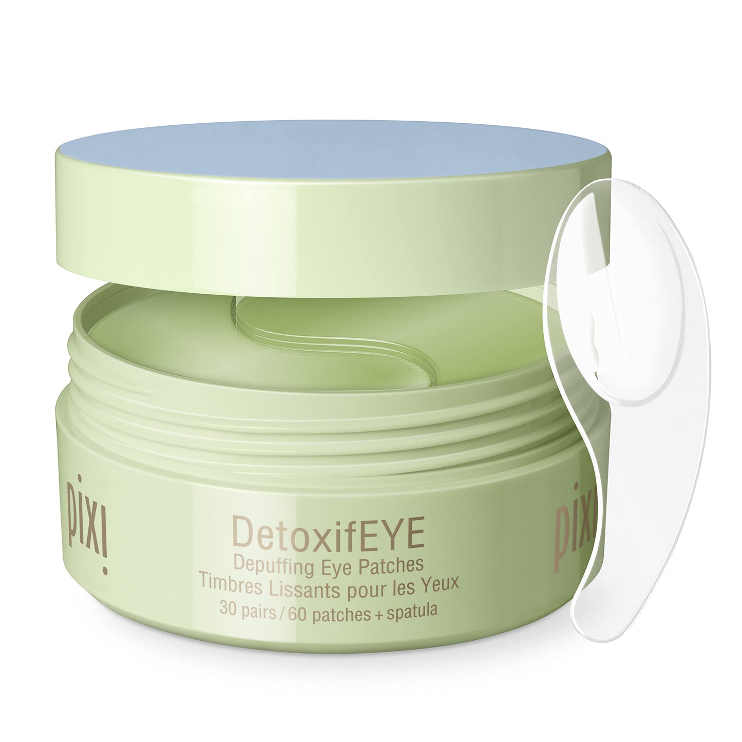 Pixi DetoxifEYE Hydrogel Under-Eye Patches, Cucumber, Hyaluronic Acid & Caffeine, Depuff & Brighten Eyes, 30 Pairs (60 Patches)