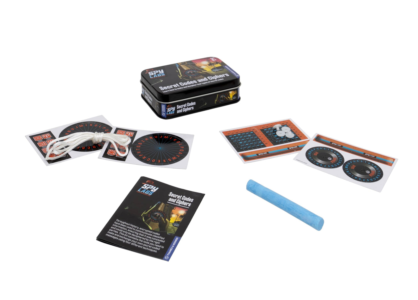 Thames & Kosmos Spy Labs: Secret Codes & Ciphers Kit – Learn to Create & Exchange Coded Messages | Detective Gear for Young Investigators