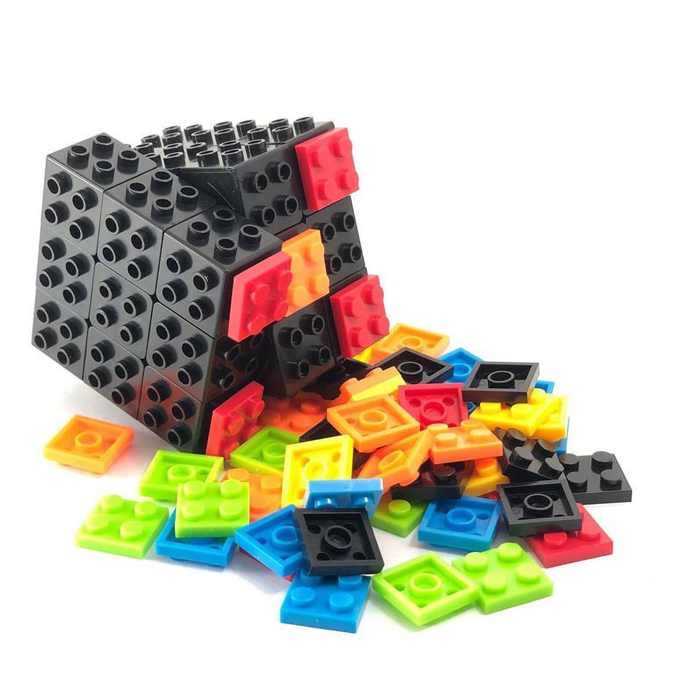 AMAZA 3x3 Speed Cube Stress Relief Toys Black 3x3x3 Magic Cube Puzzles Toy Sturdy and Smooth Cubes Toy Game Puzzle Toys for Kids and Adults